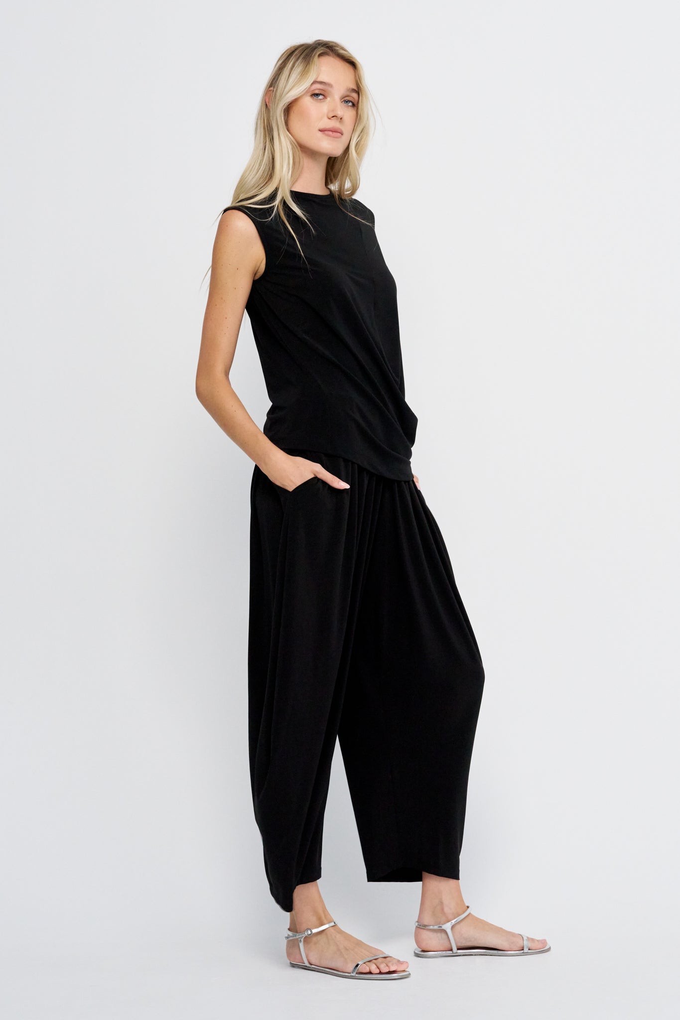 Drape Jersey-56, Black