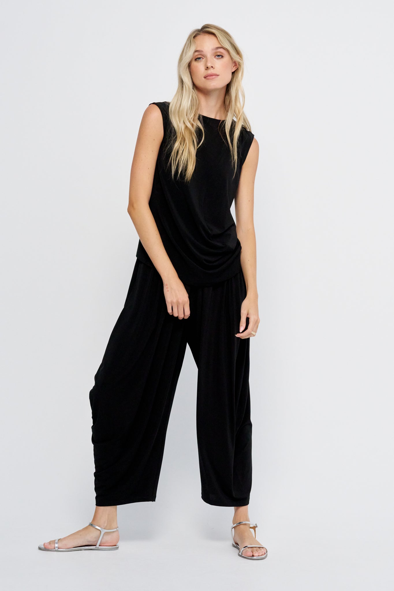 Drape Jersey-56, Black