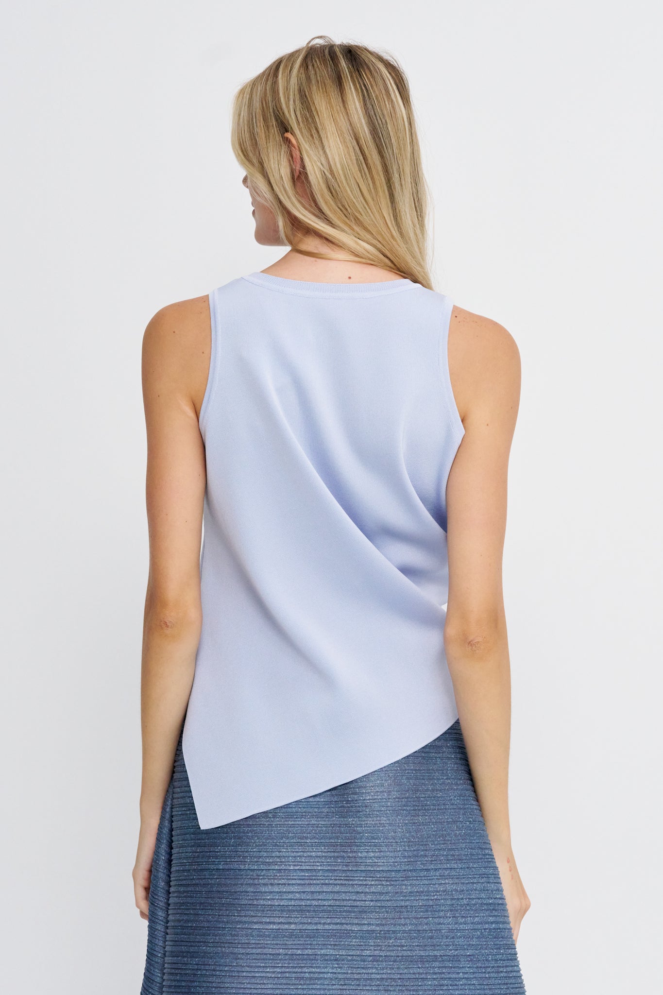 Luster Drape Knit, Nigella Blue
