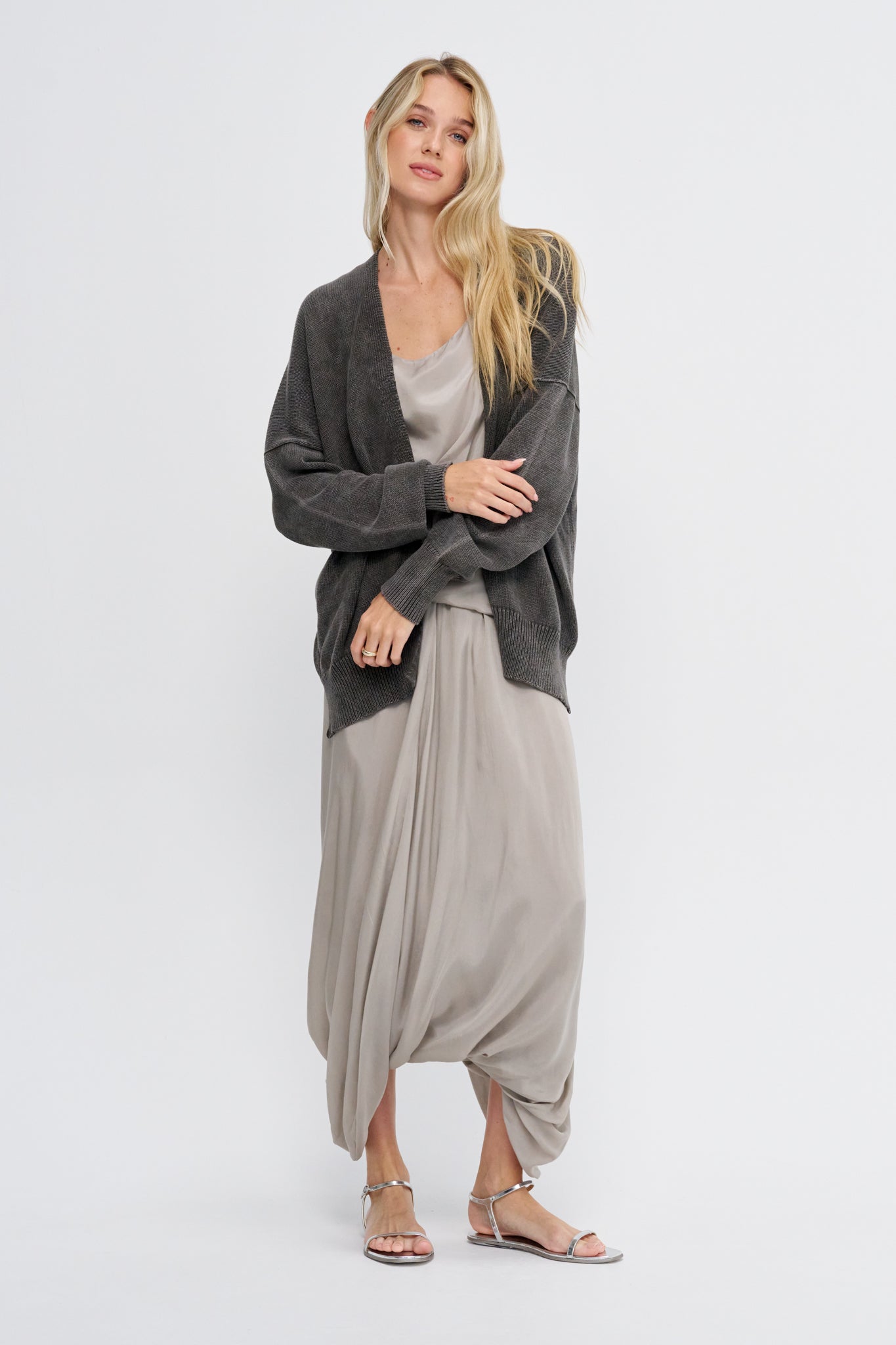 Fade Cardigan, Washed Ink