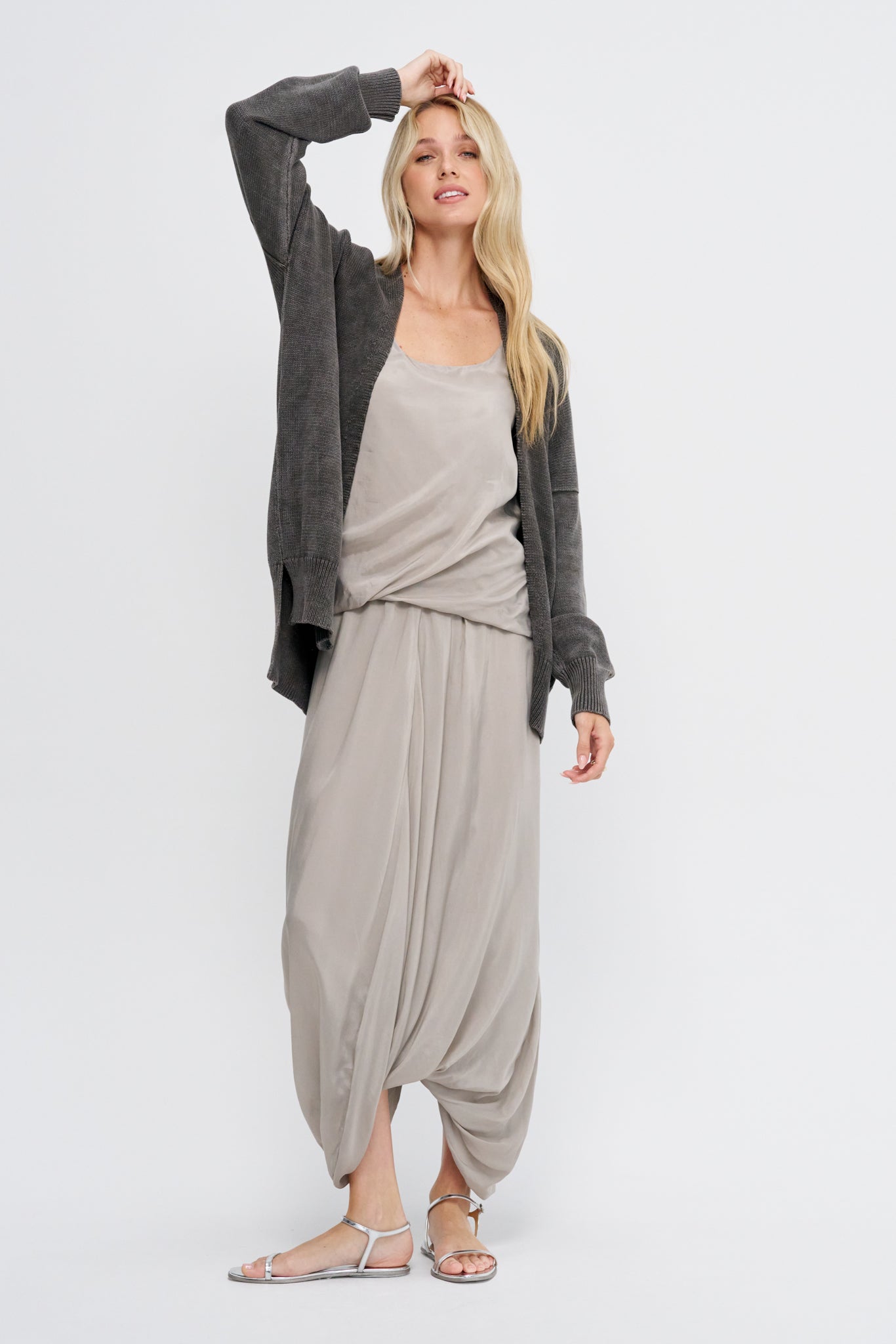 Fade Cardigan, Washed Ink