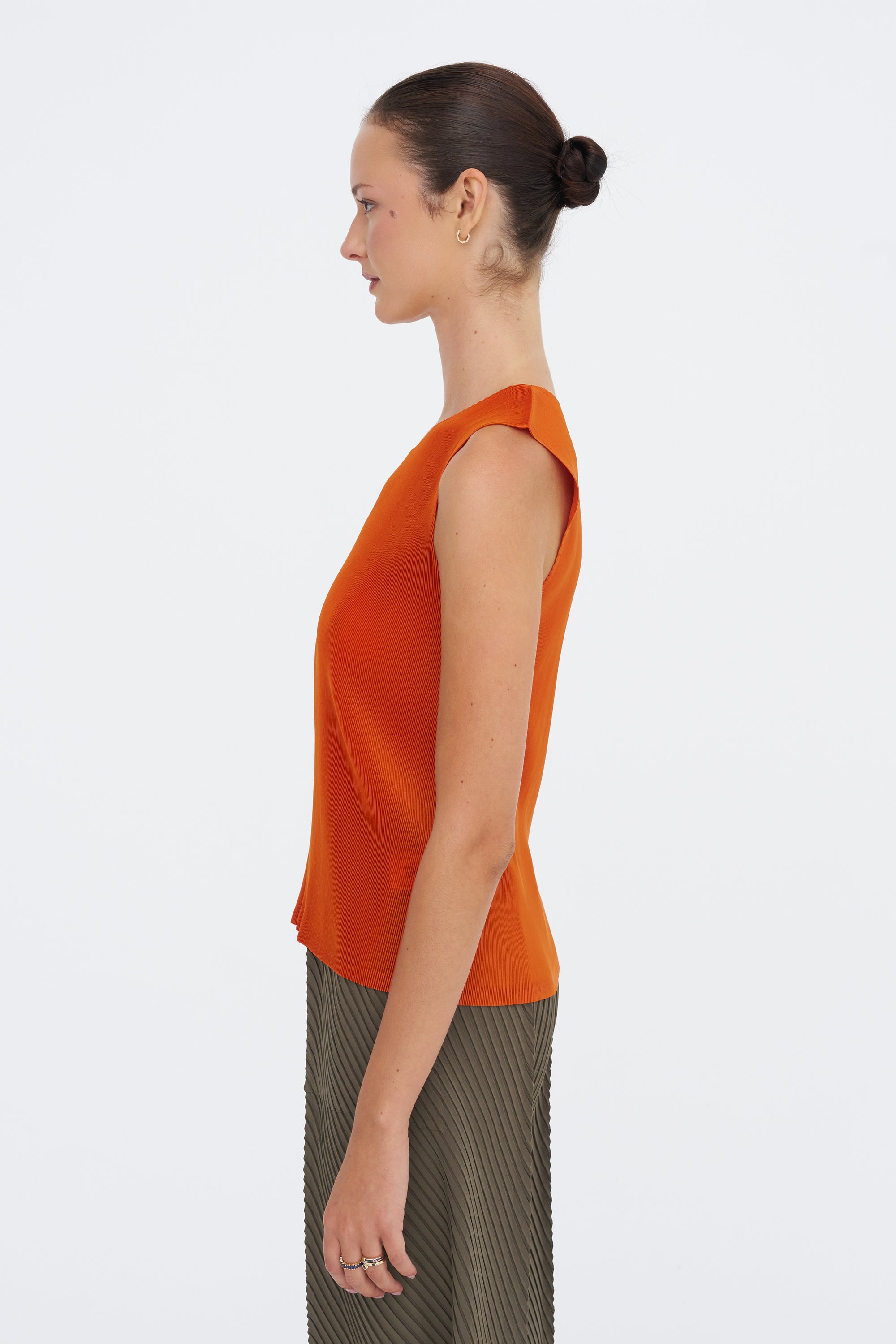 Mist July Top, Orange