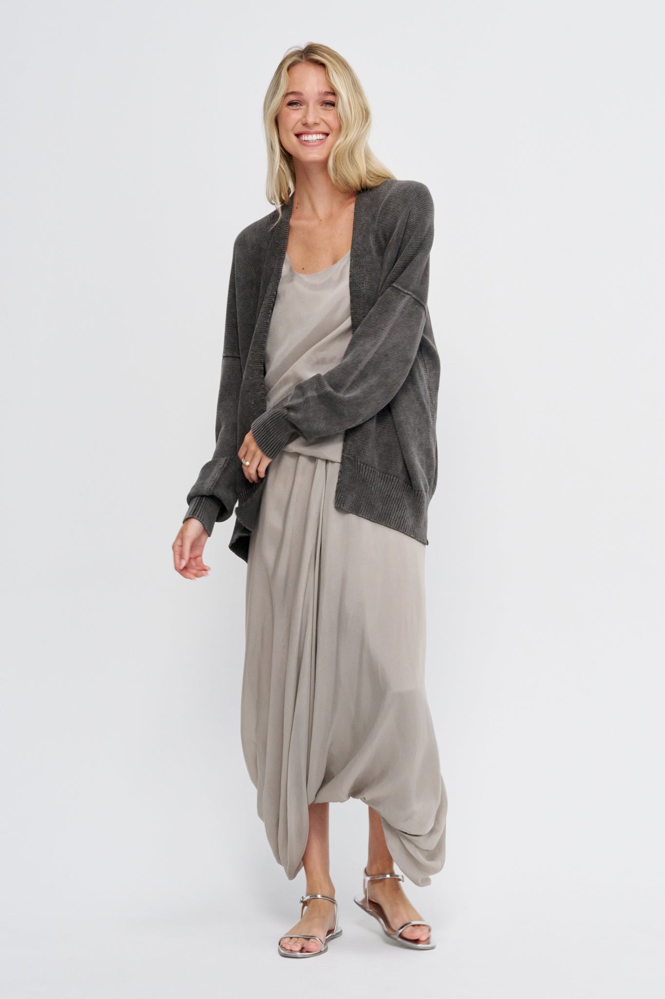 Fade Cardigan, Washed Ink