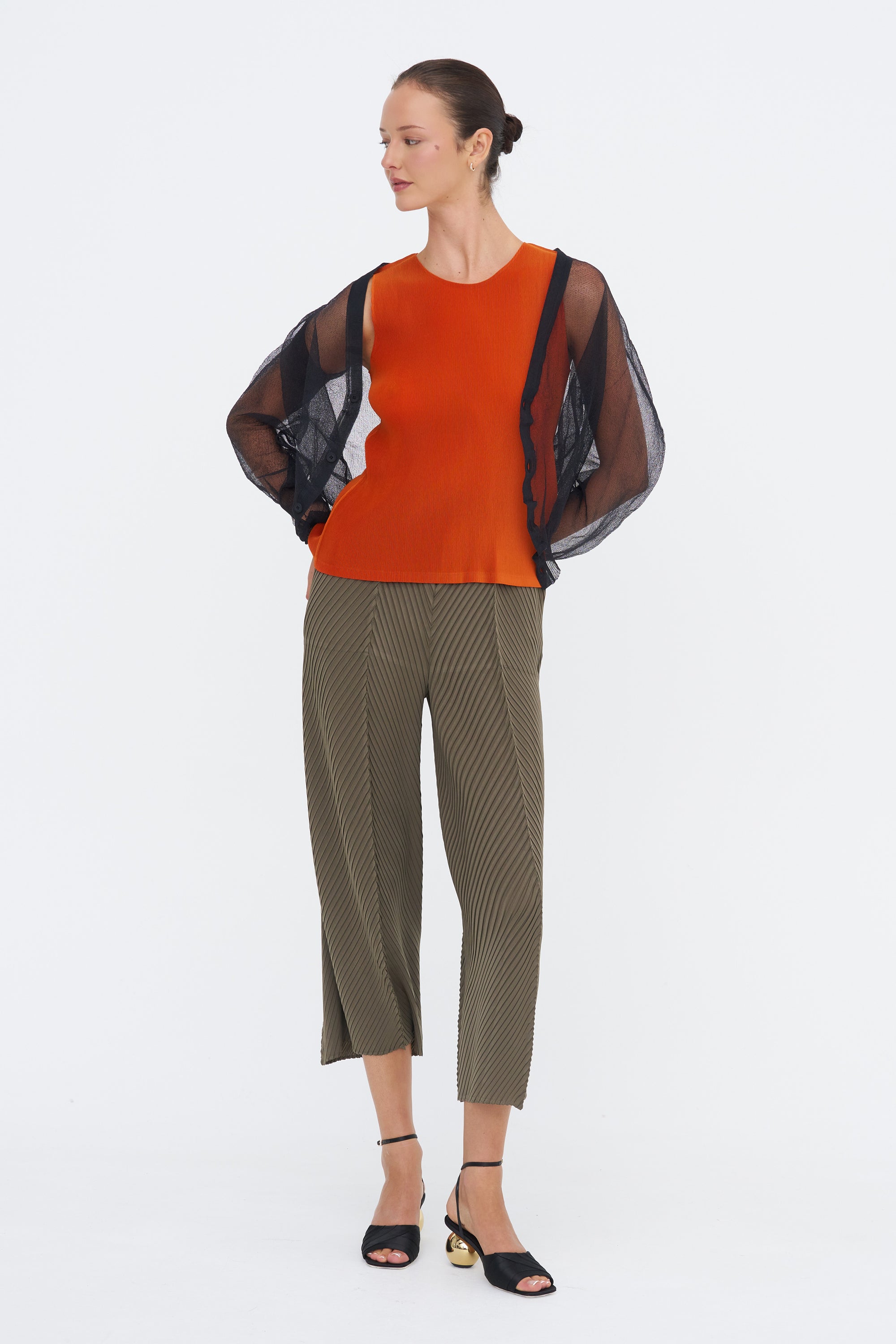 Mist July Top, Orange