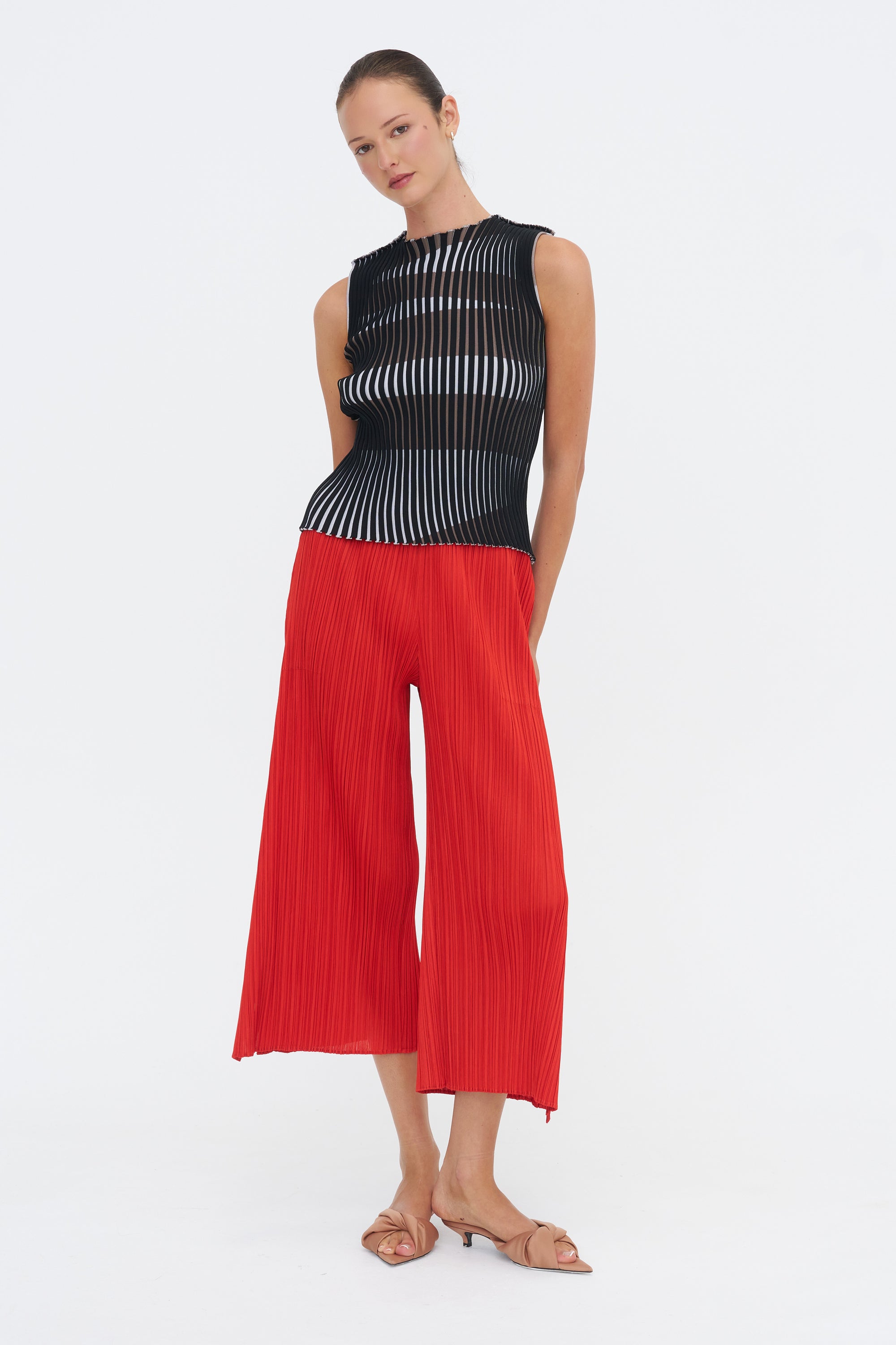 Stripe Plating Knit, Black