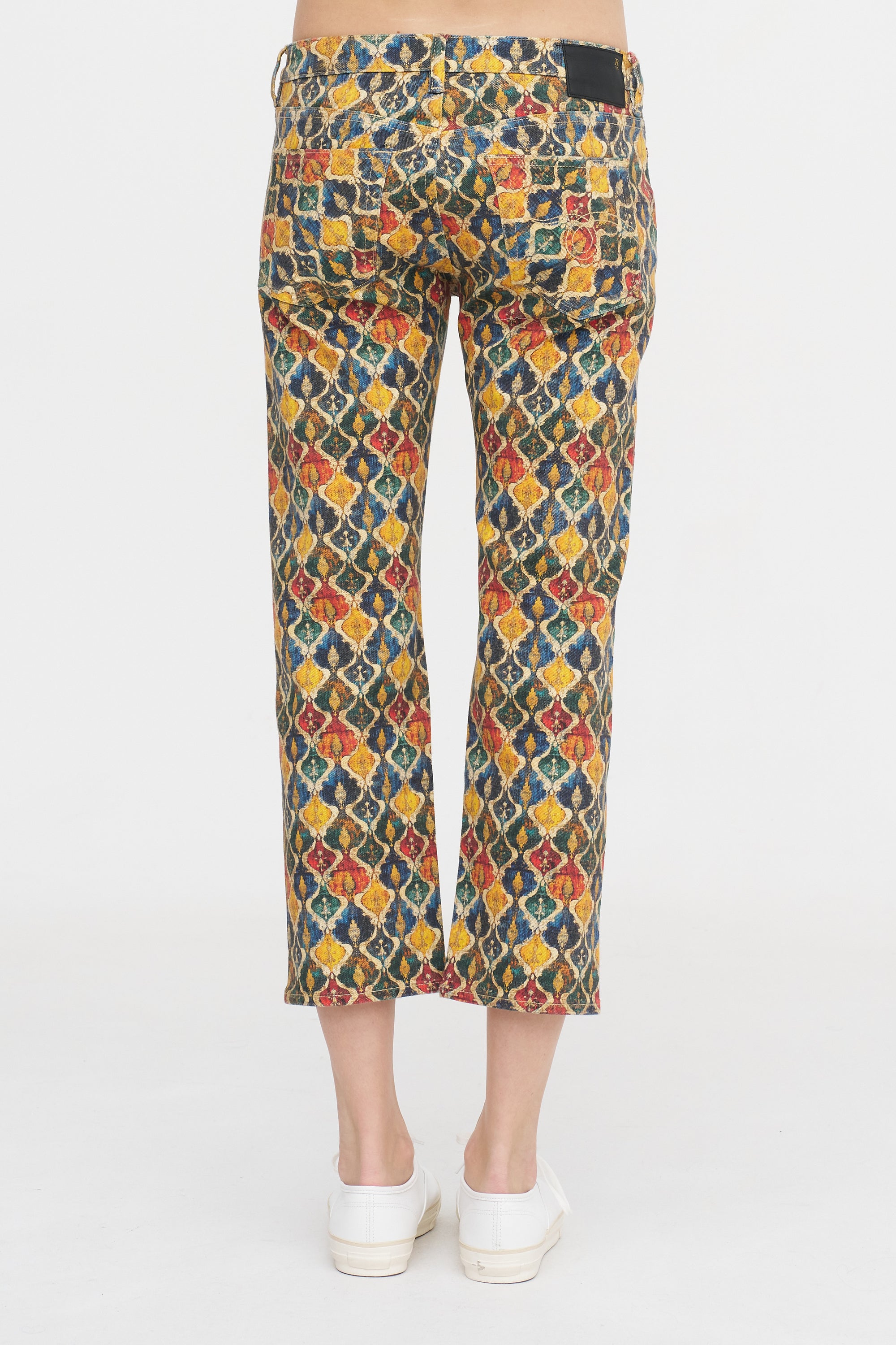 Boy Straight, Gold Orange Ikat