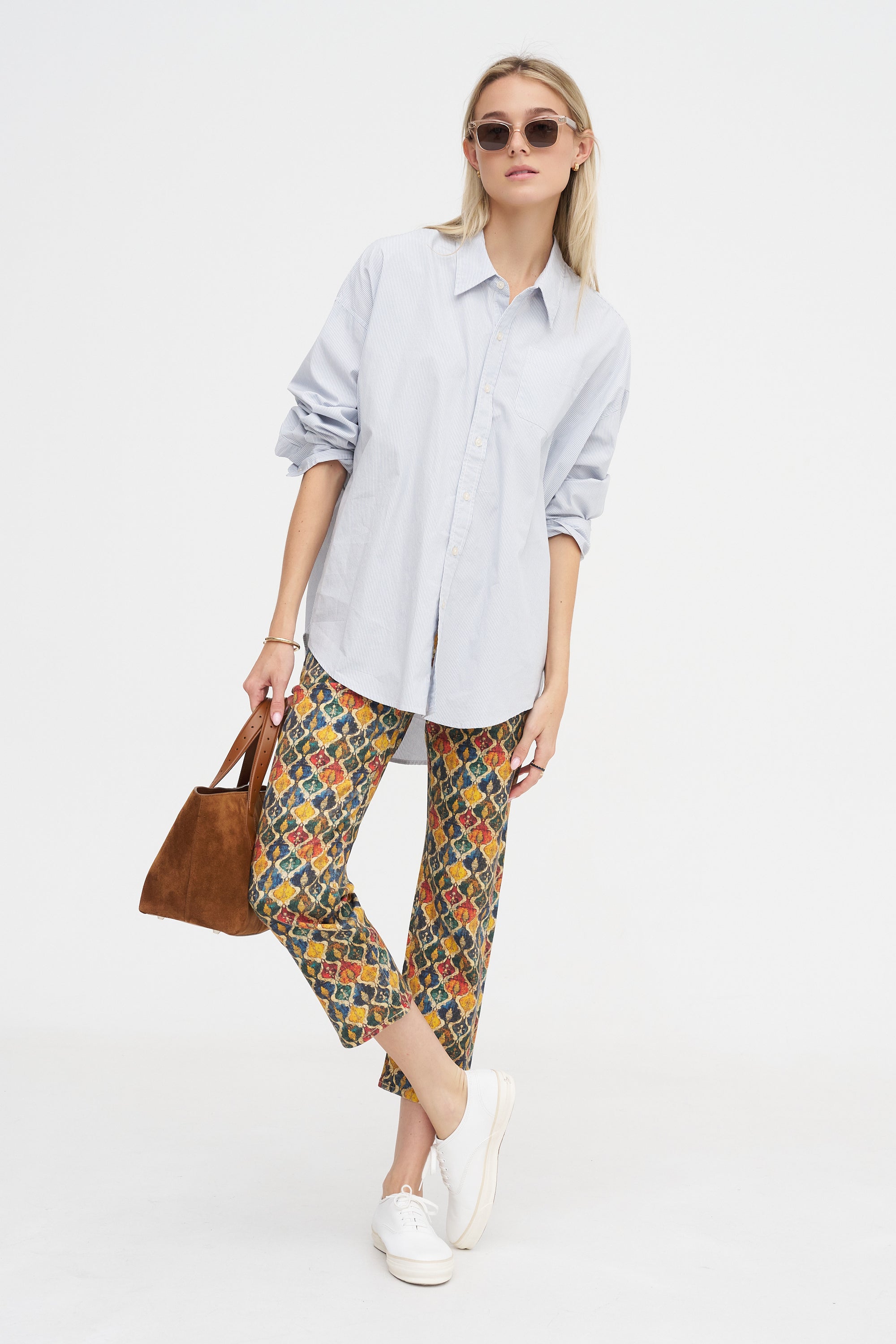 Boy Straight, Gold Orange Ikat