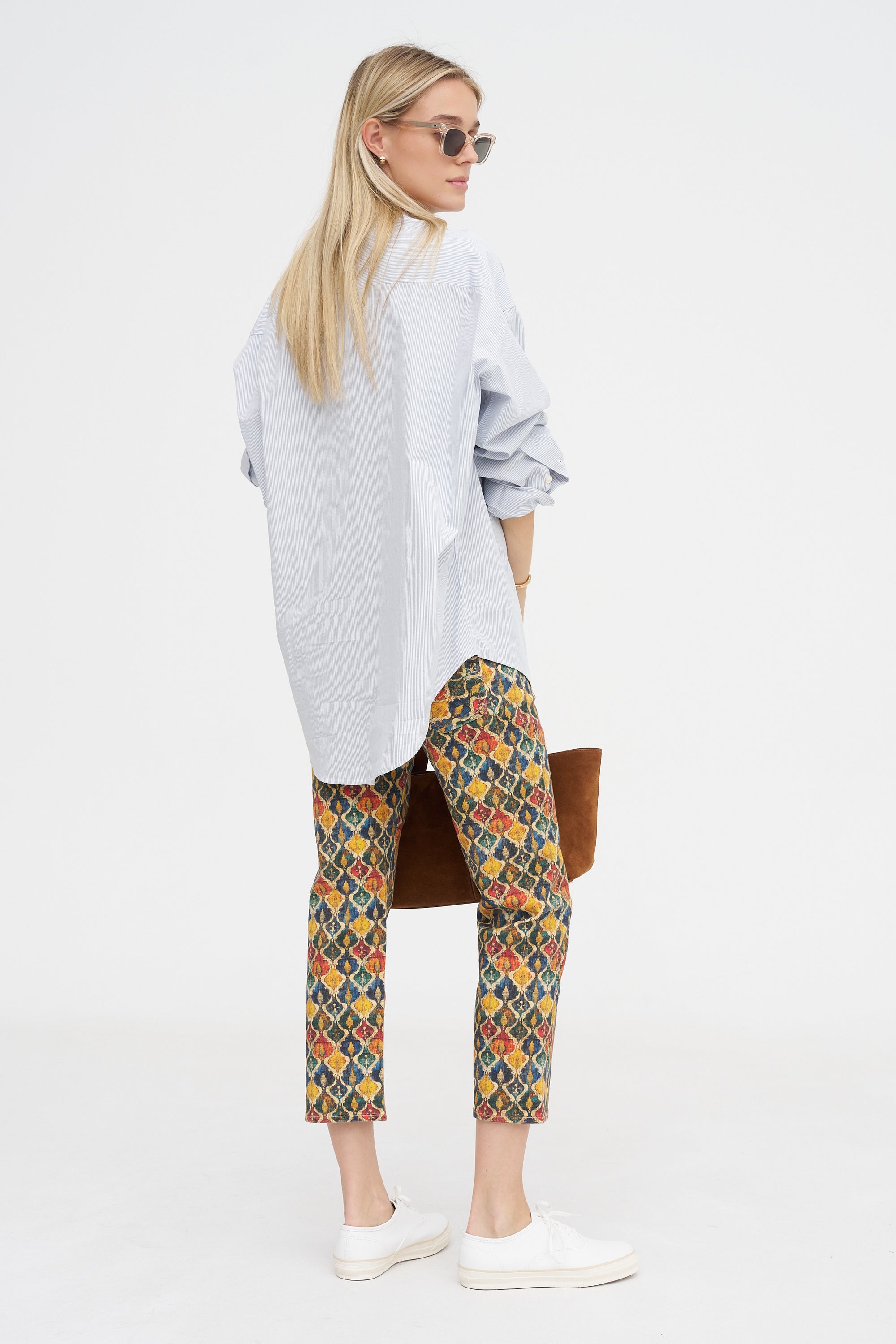 Boy Straight, Gold Orange Ikat