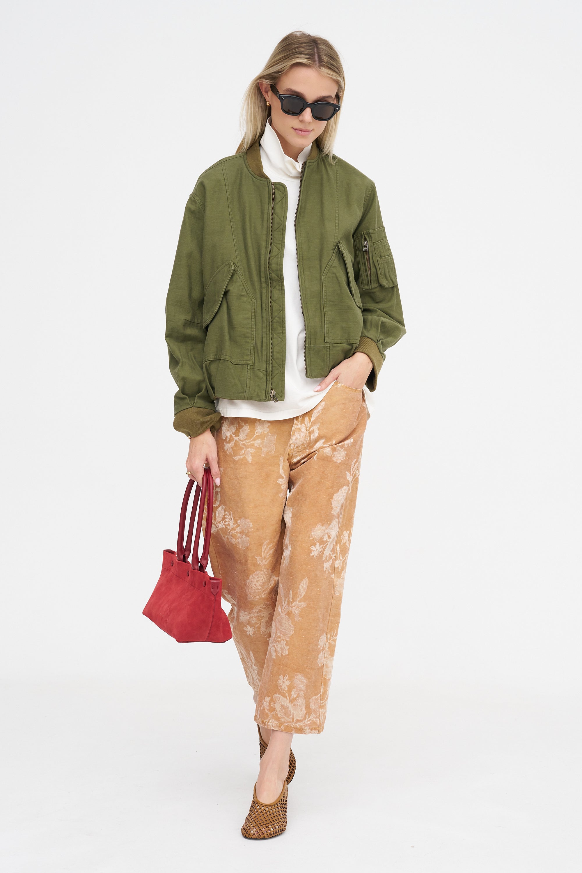 X-BF Pant, Orange Floral