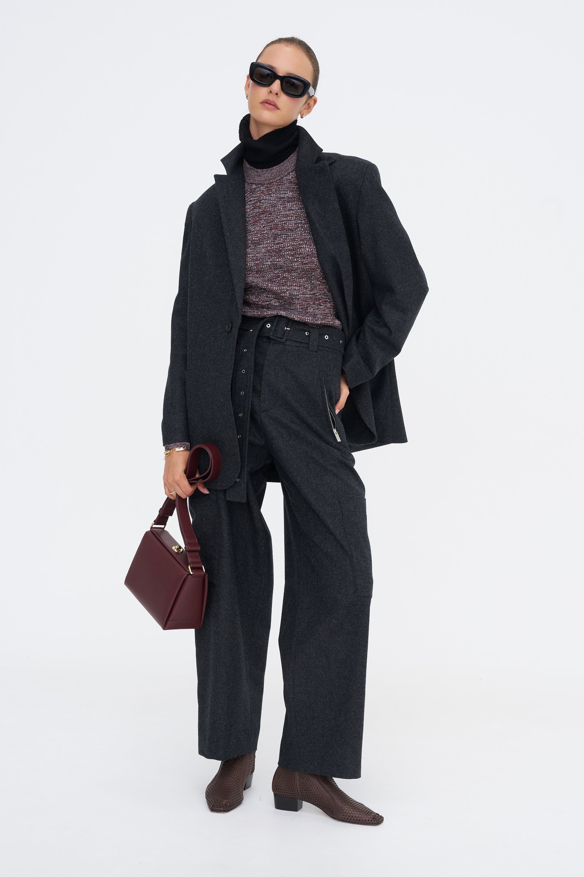 Knit Top, Bordeaux