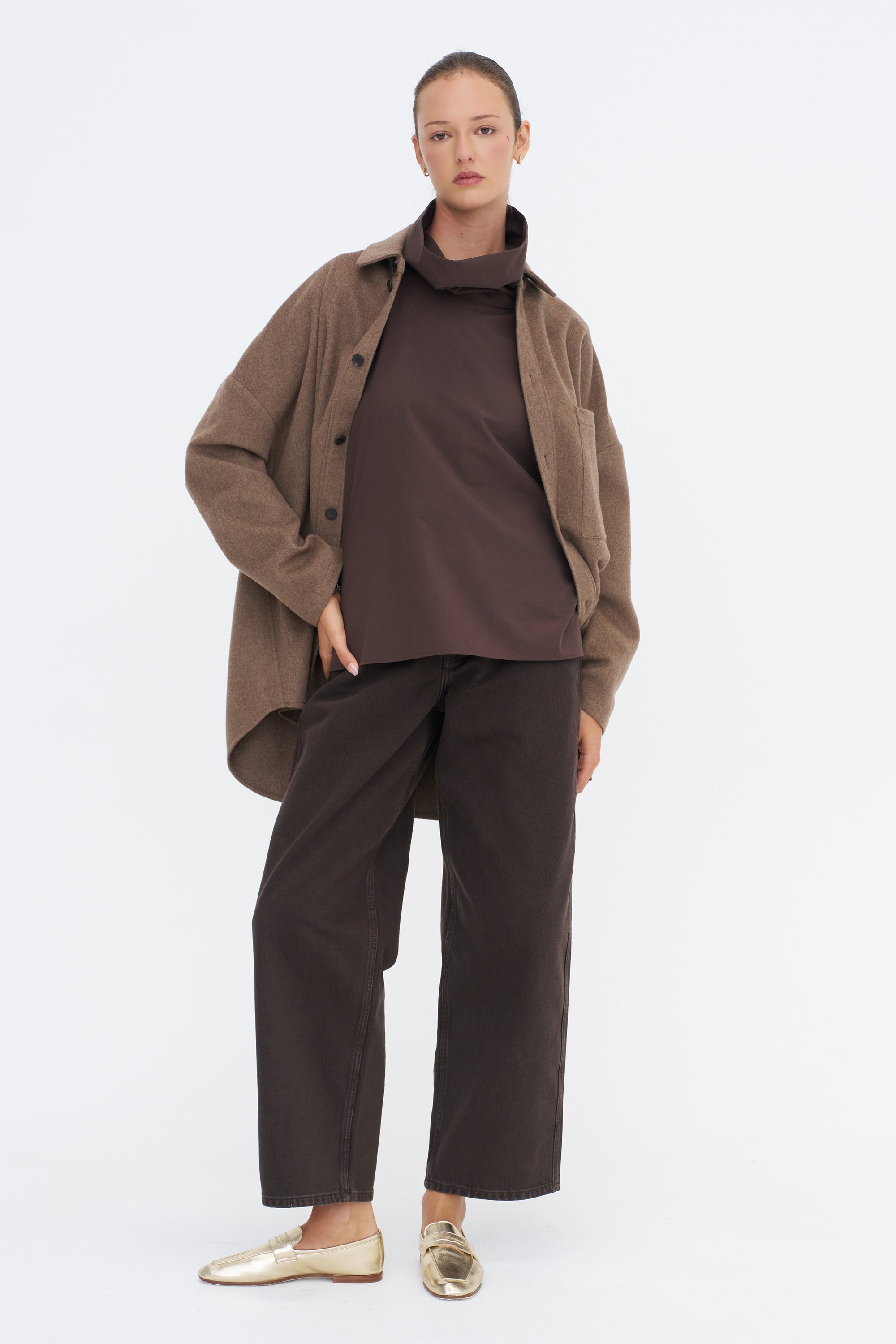 Sleeveless Top, Chocolate
