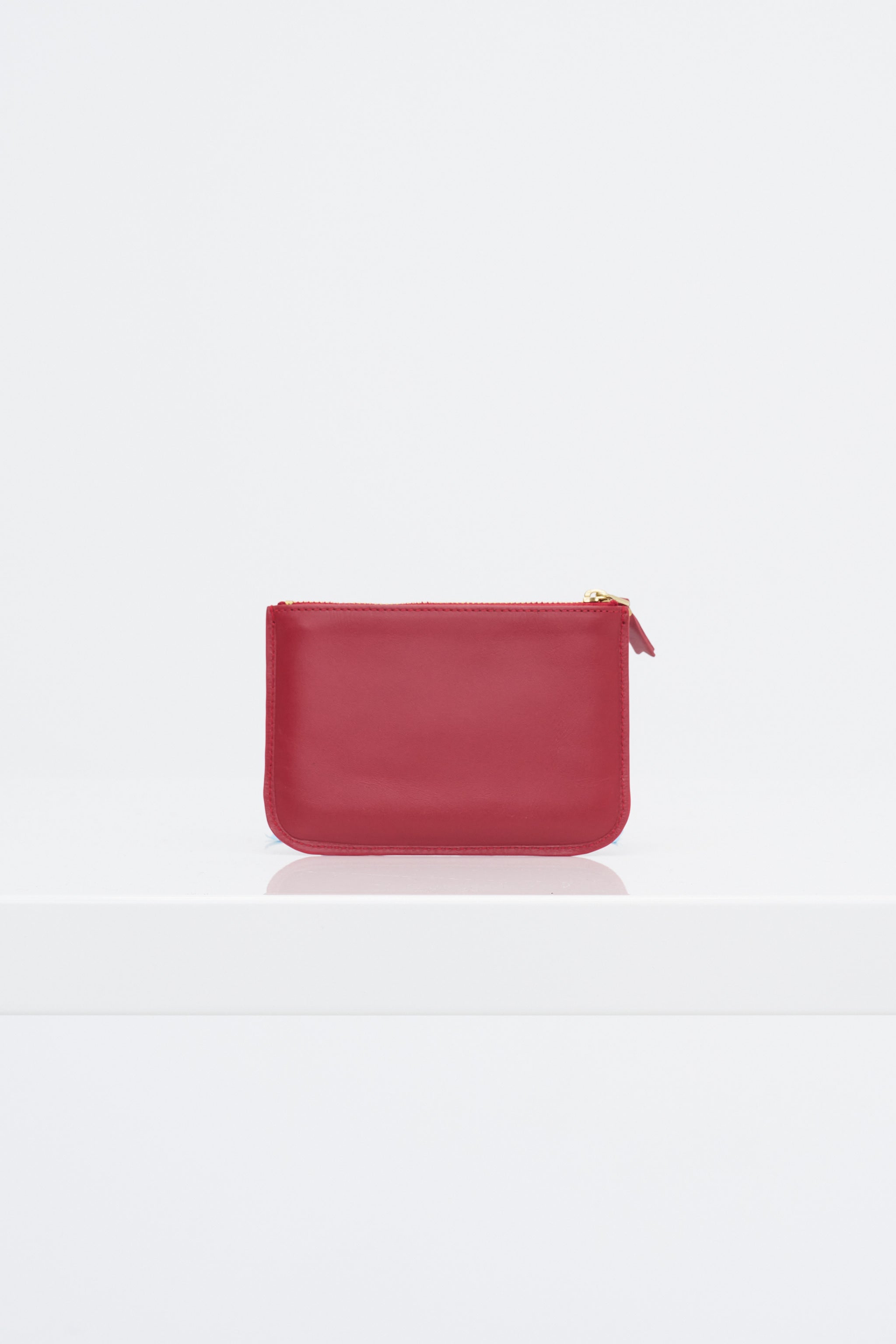 Comme des Garçons Compact Wallet Leather Comme Des Garçons // Leather Clover Embossed Small Wallet