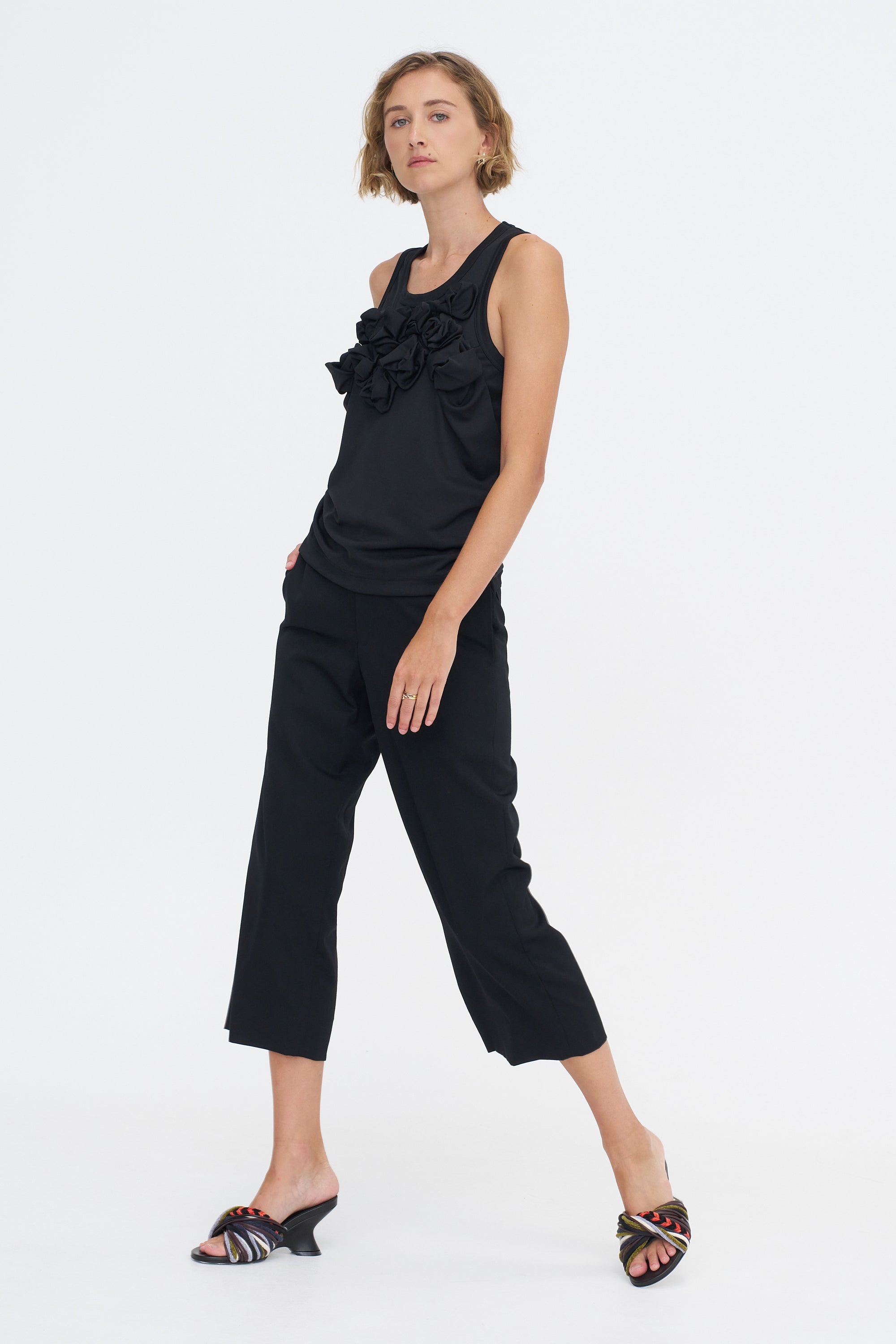 Rosette Tank, Black