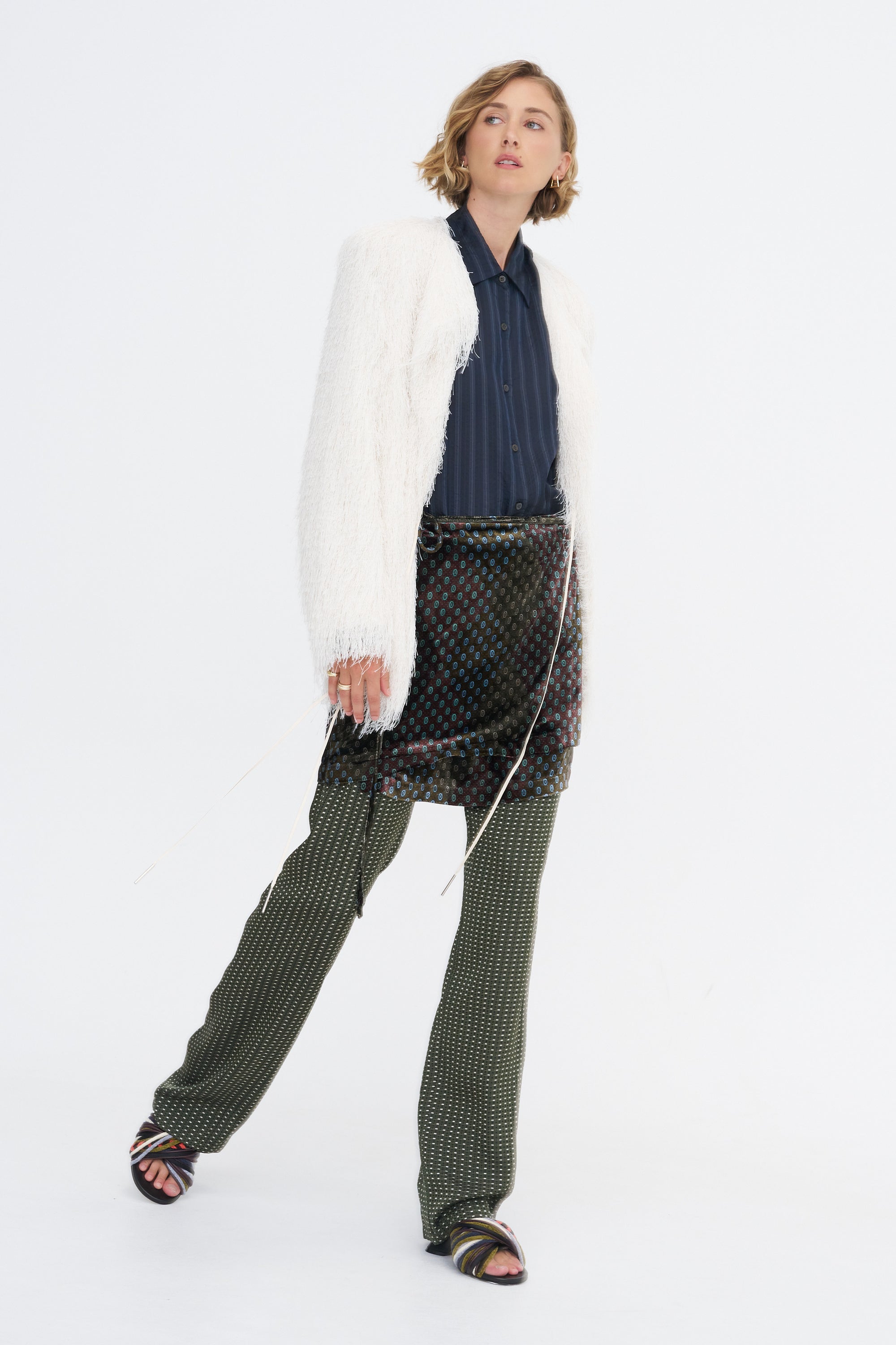 Wrap Skirt-Pant, Khaki
