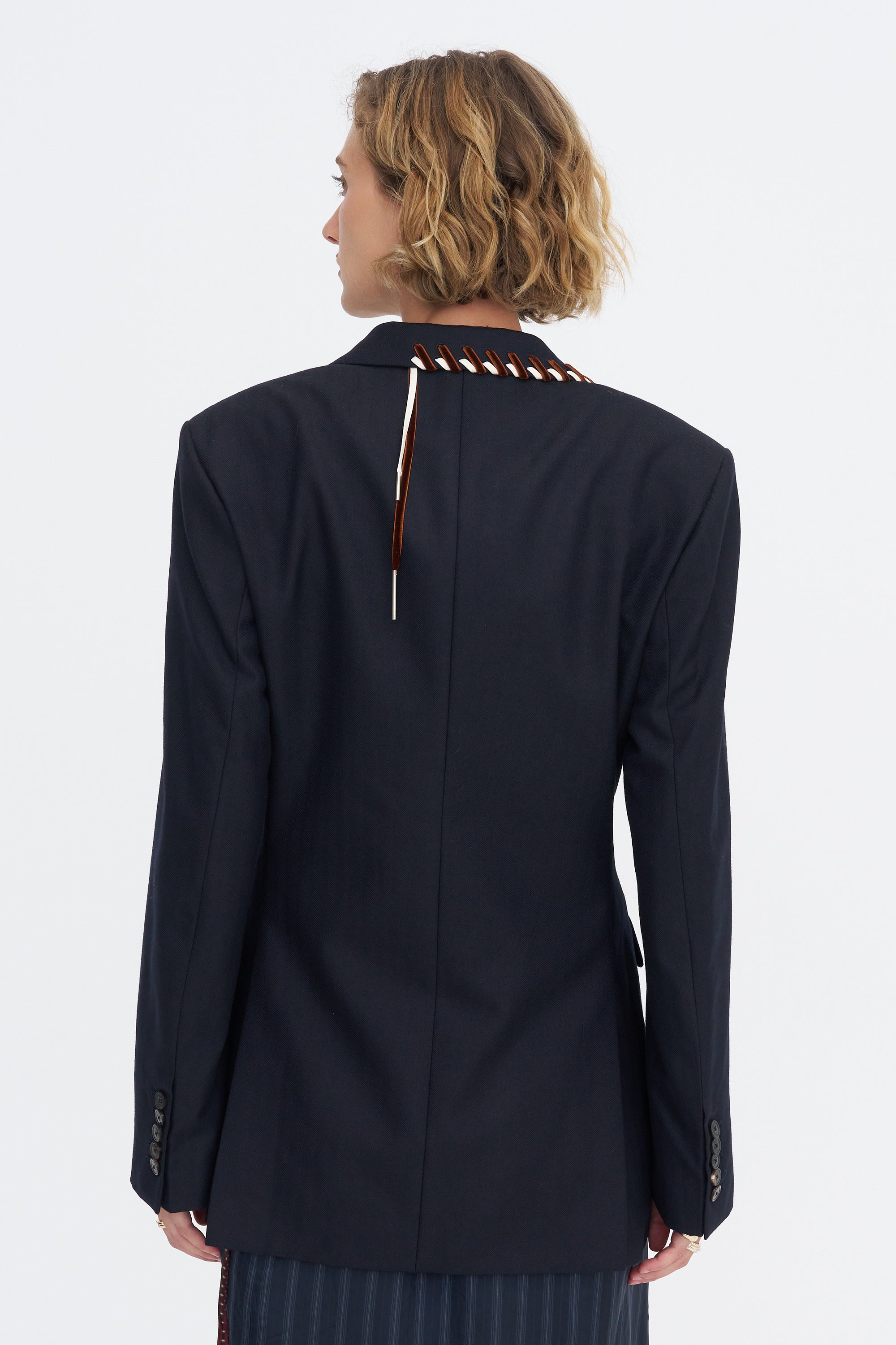 Whip Stitch Jacket, Navy