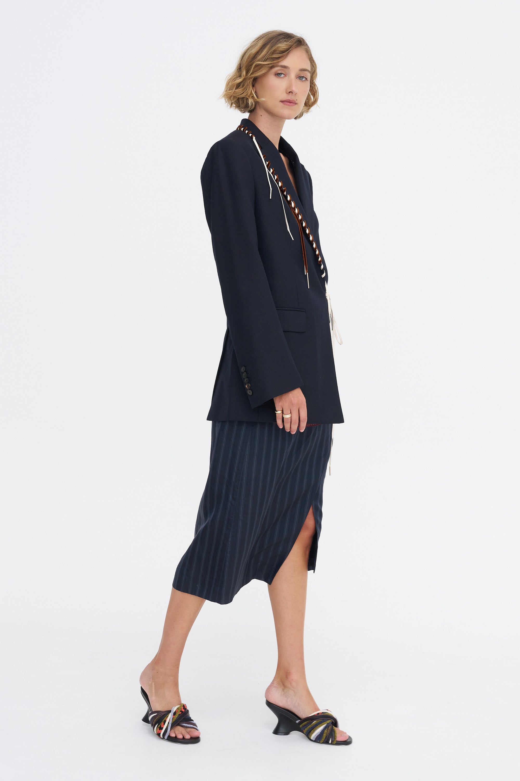 Whip Stitch Jacket, Navy