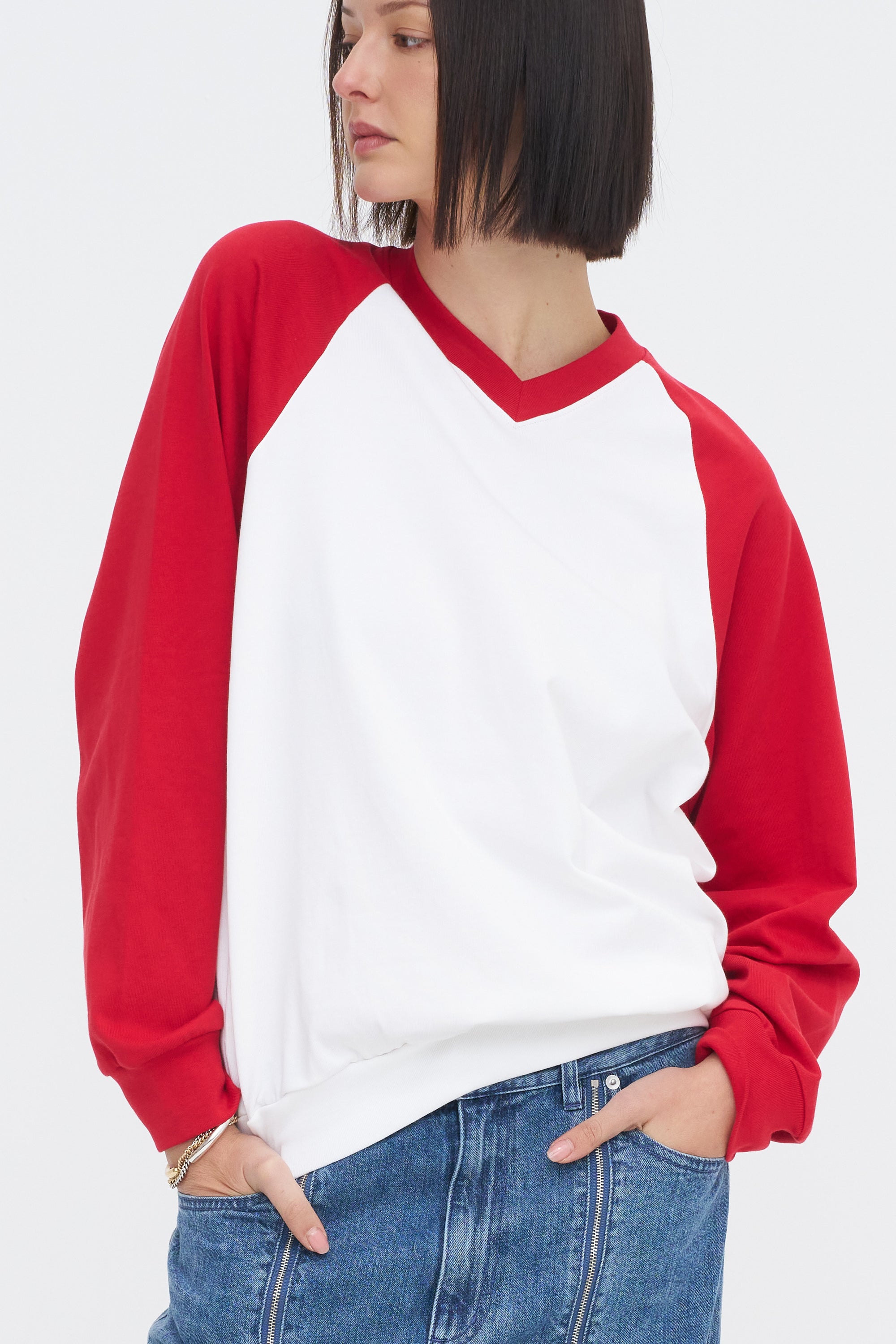 Perfect T-Shirt Vintage Sweatshirt, Red Multi