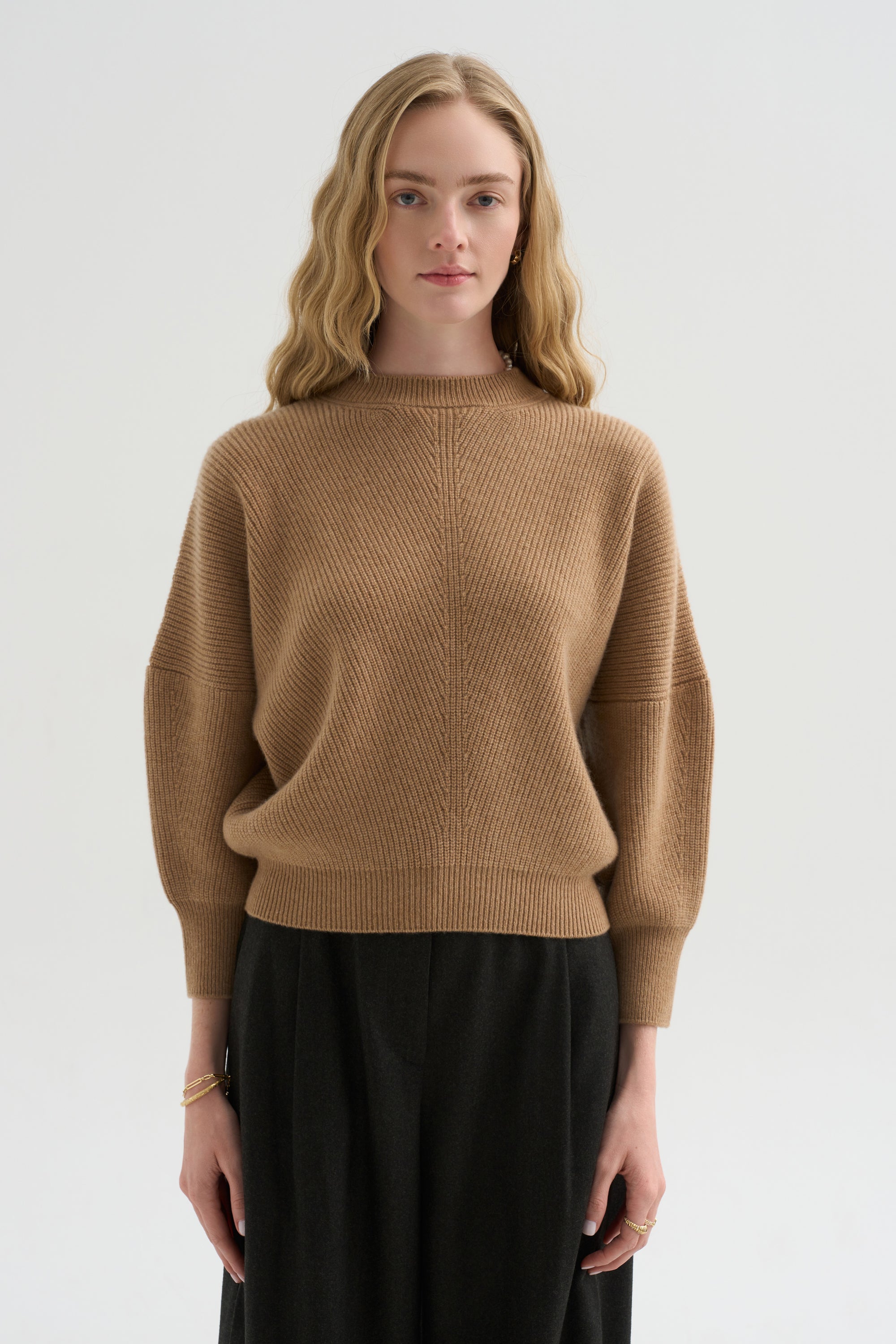 Mina Batwing Three-Quarter Sweater
