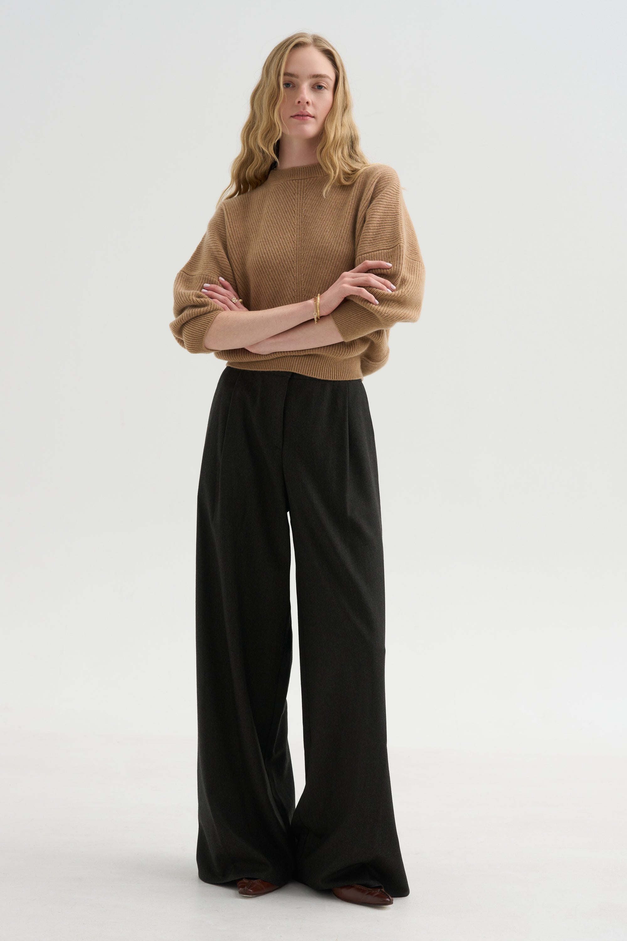 Mina Batwing Three-Quarter Sweater