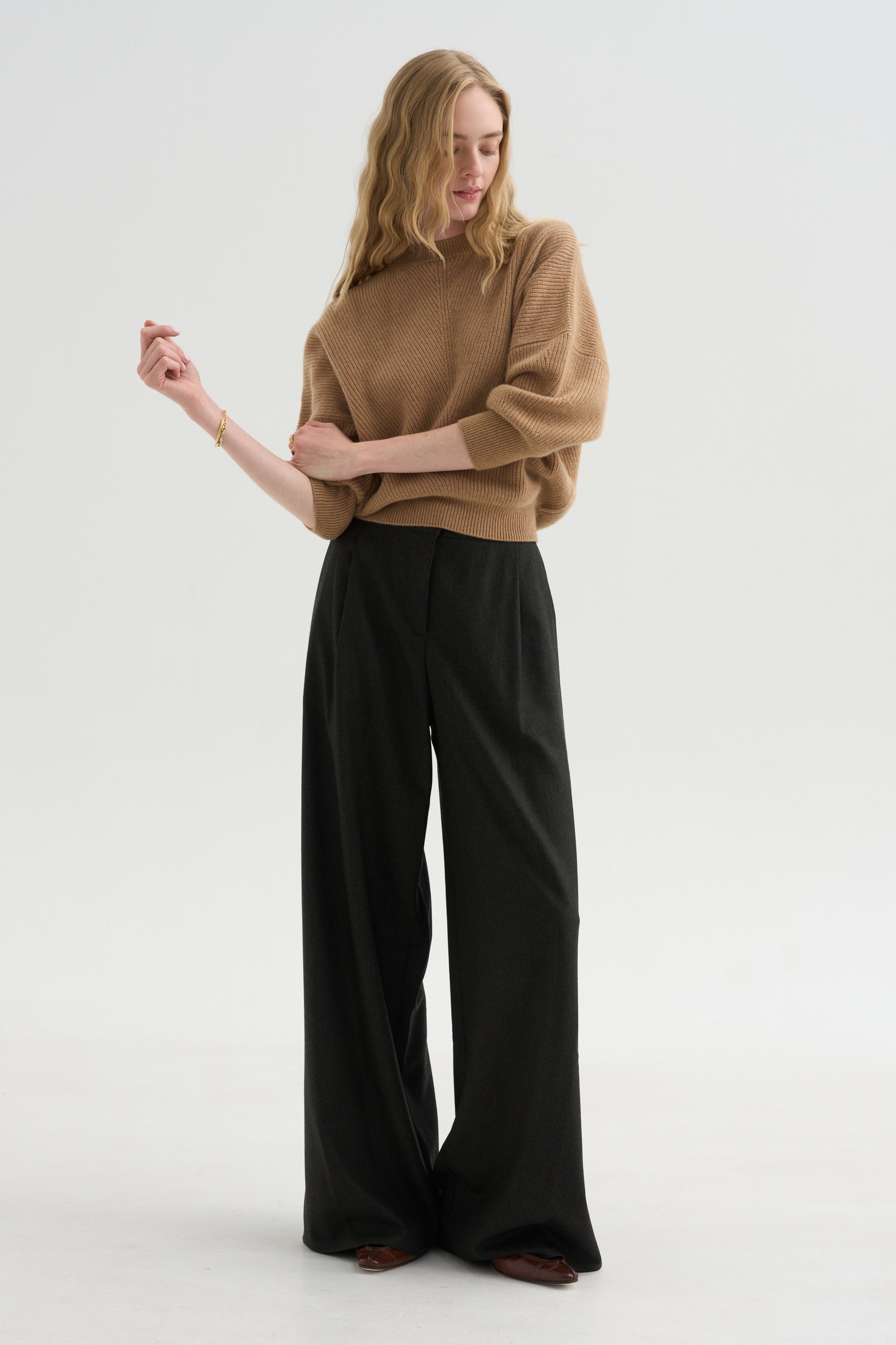Mina Batwing Three-Quarter Sweater