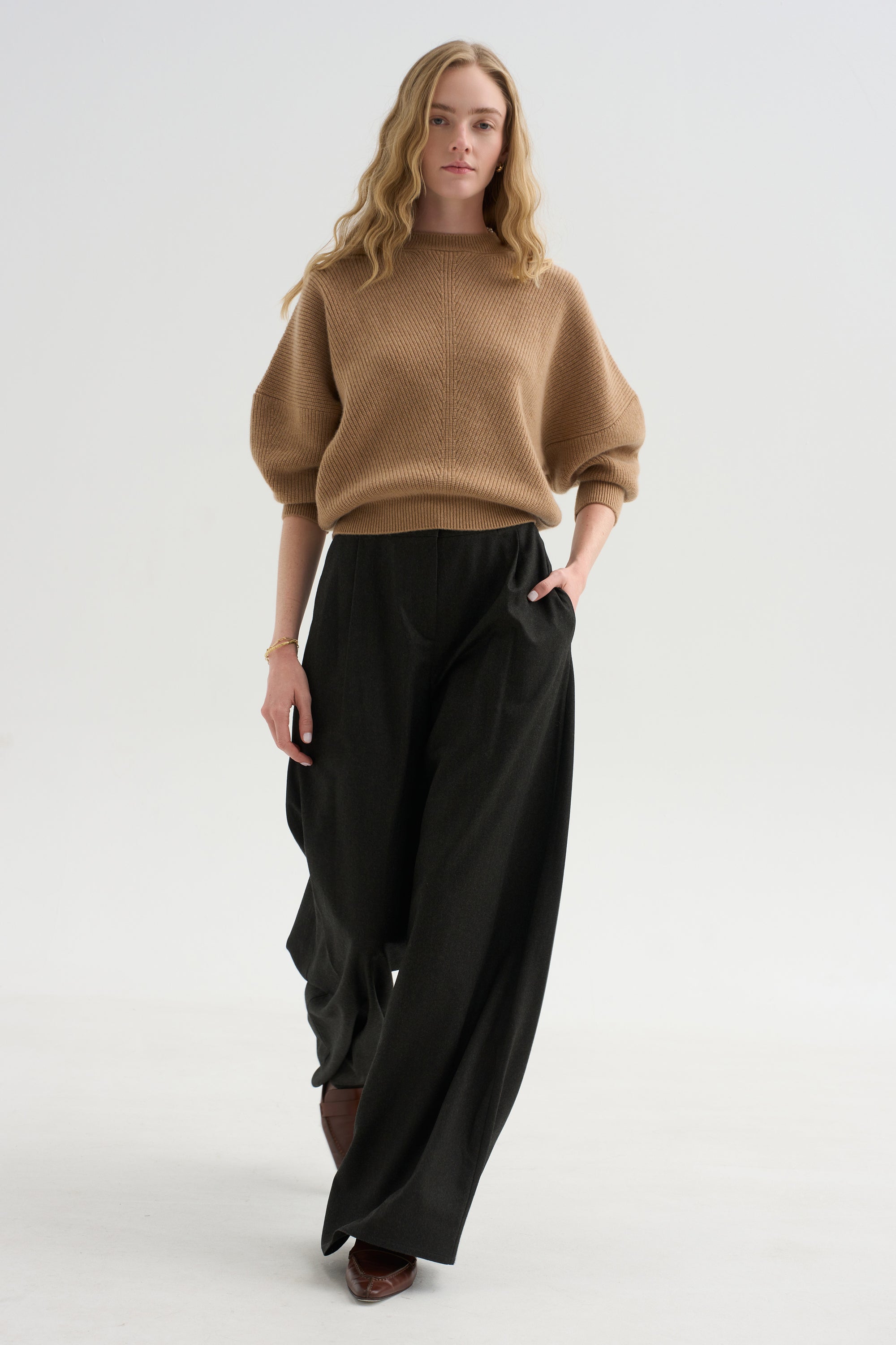Mina Batwing Three-Quarter Sweater