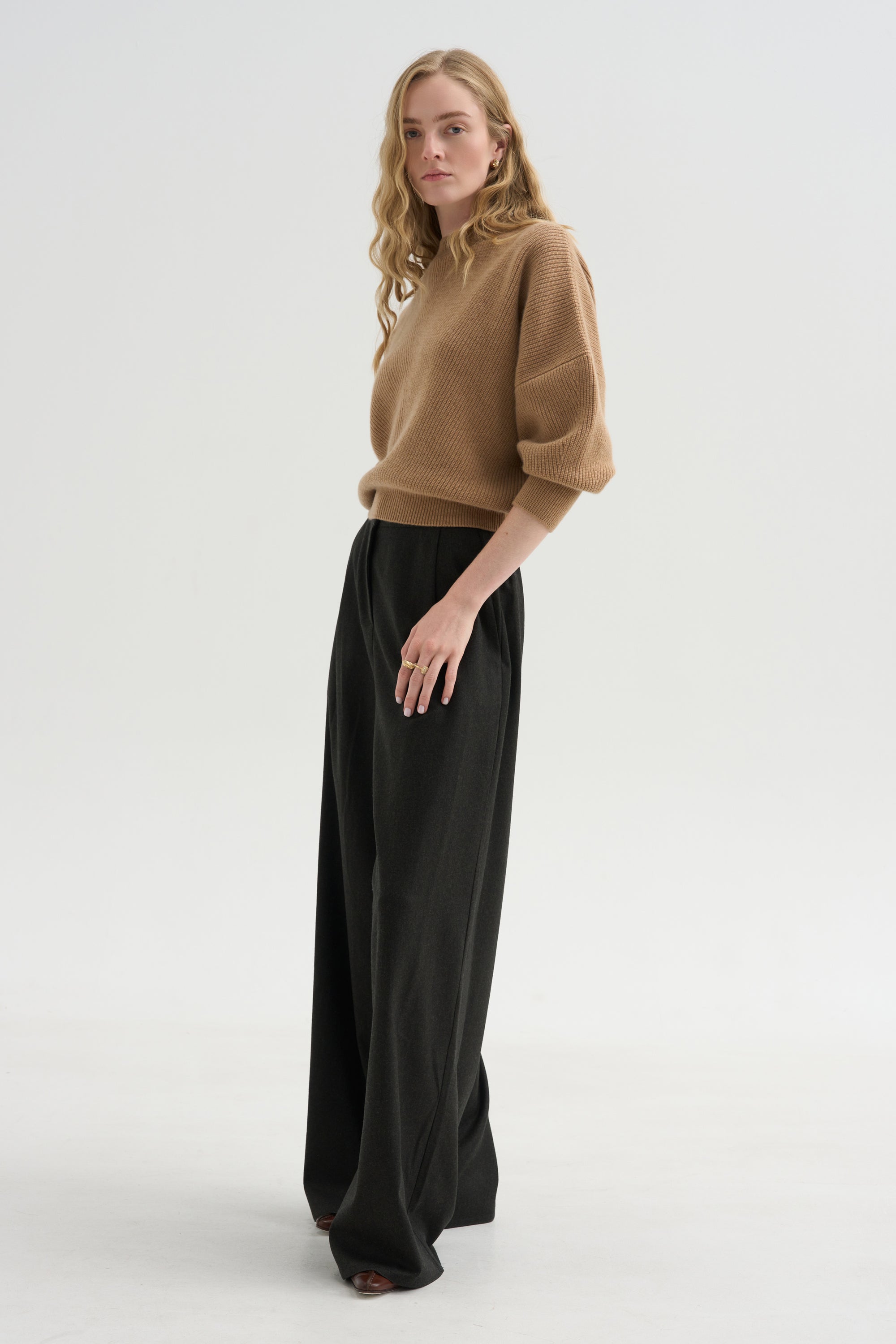 Mina Batwing Three-Quarter Sweater