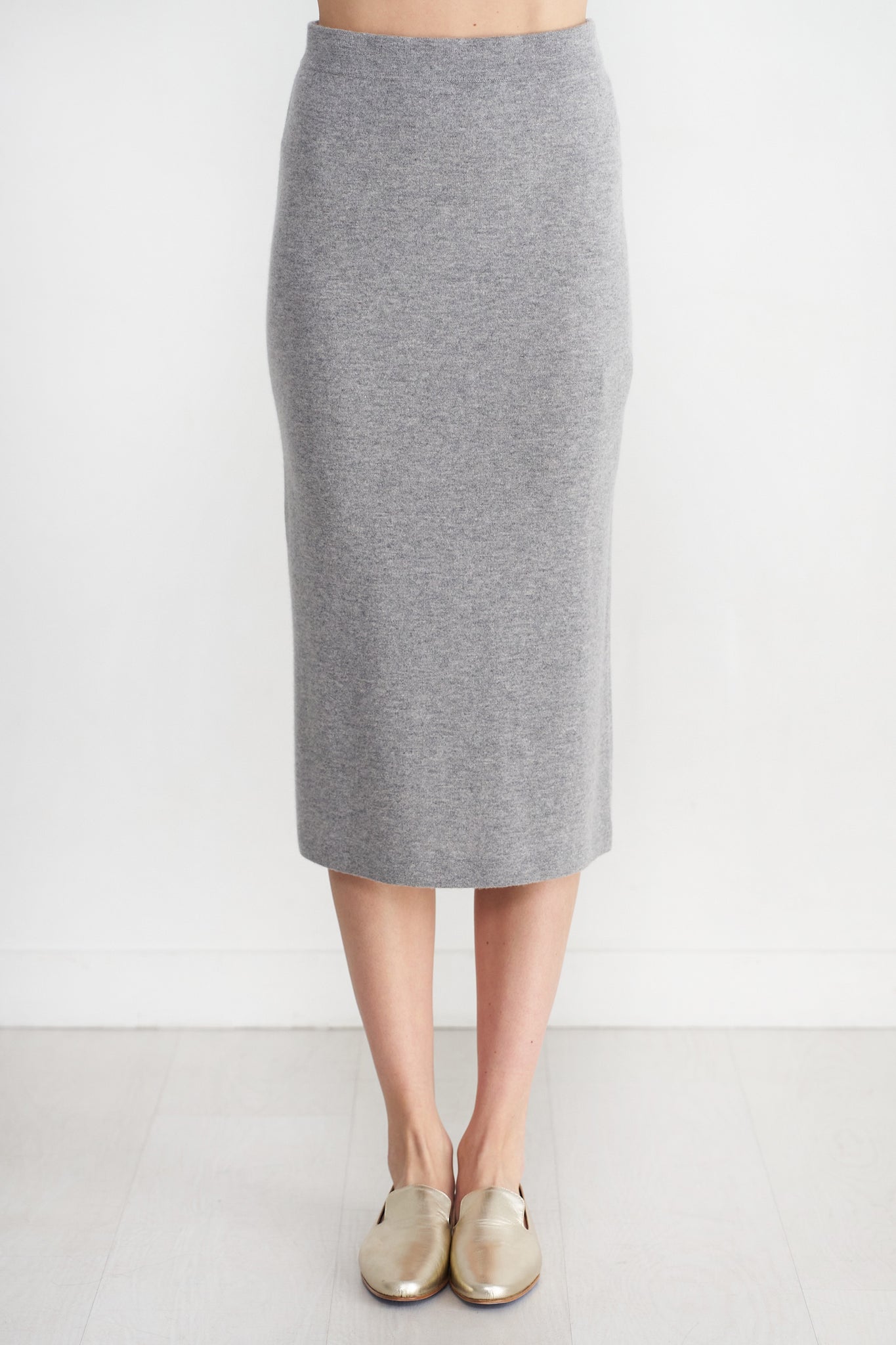 Allude - Long Skirt, Heather Melange