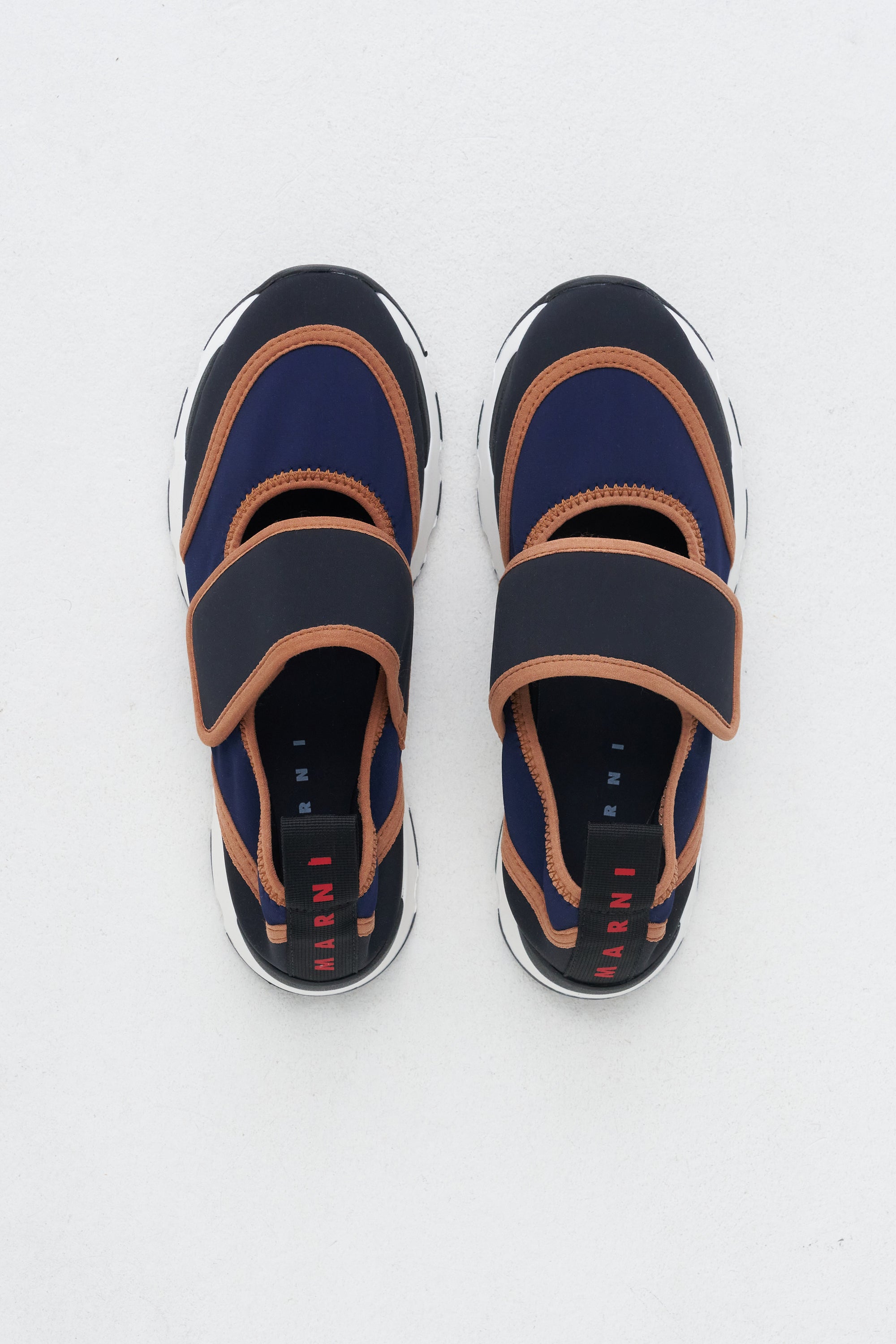 Mary Jane Running Sneaker, Deep Blue &amp; Black