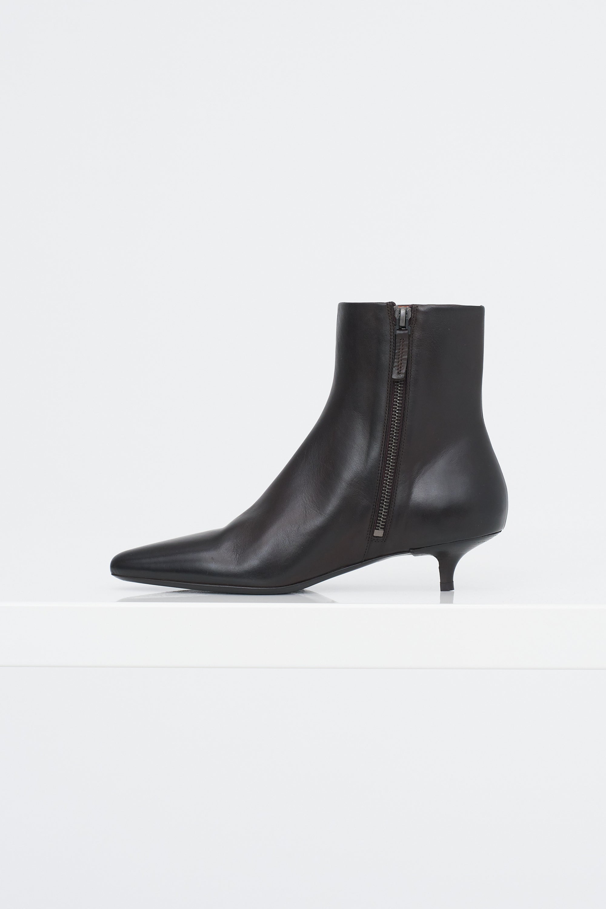 Longiforma Ankle Boot, Dark Brown