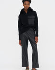 Faux Leather Pants, Black