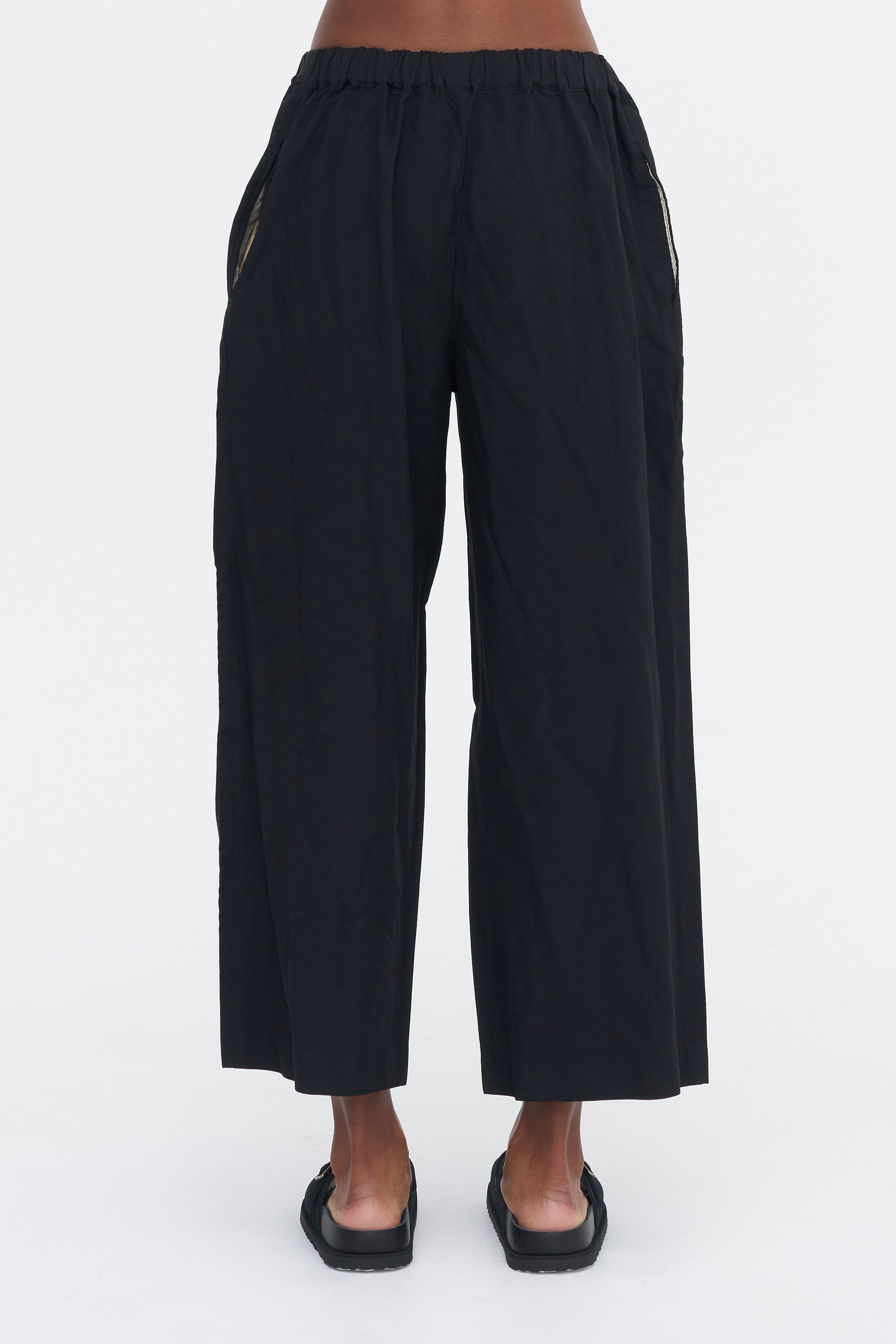 Wide Leg Pants, Black