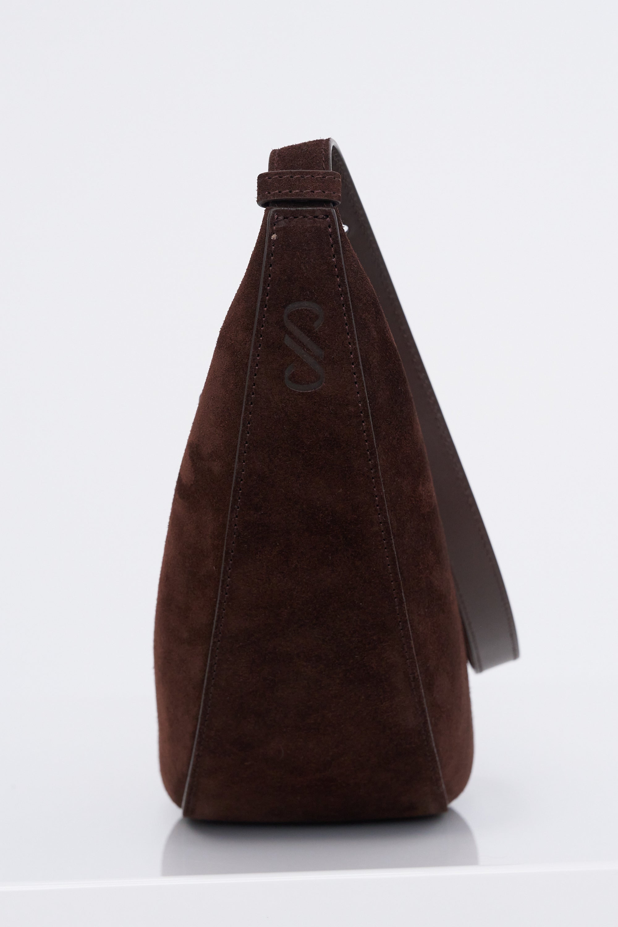 Slide Bag Soft Suede, Chocolate
