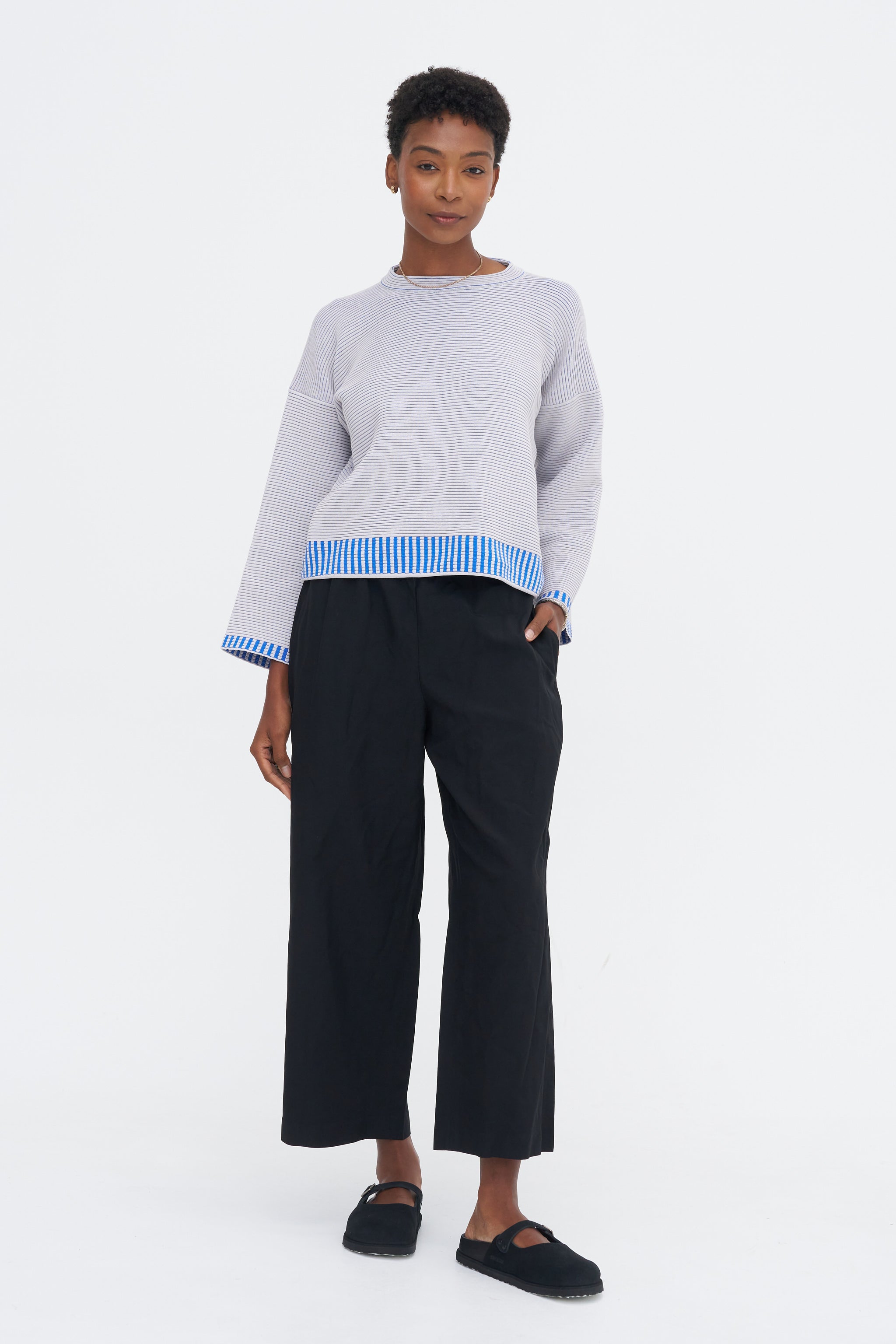 PEATS PLEASE ブラック パンタロンパンツ PEATS PLEASE ブラック パンタロンパンツ