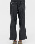 Faux Leather Pants, Black