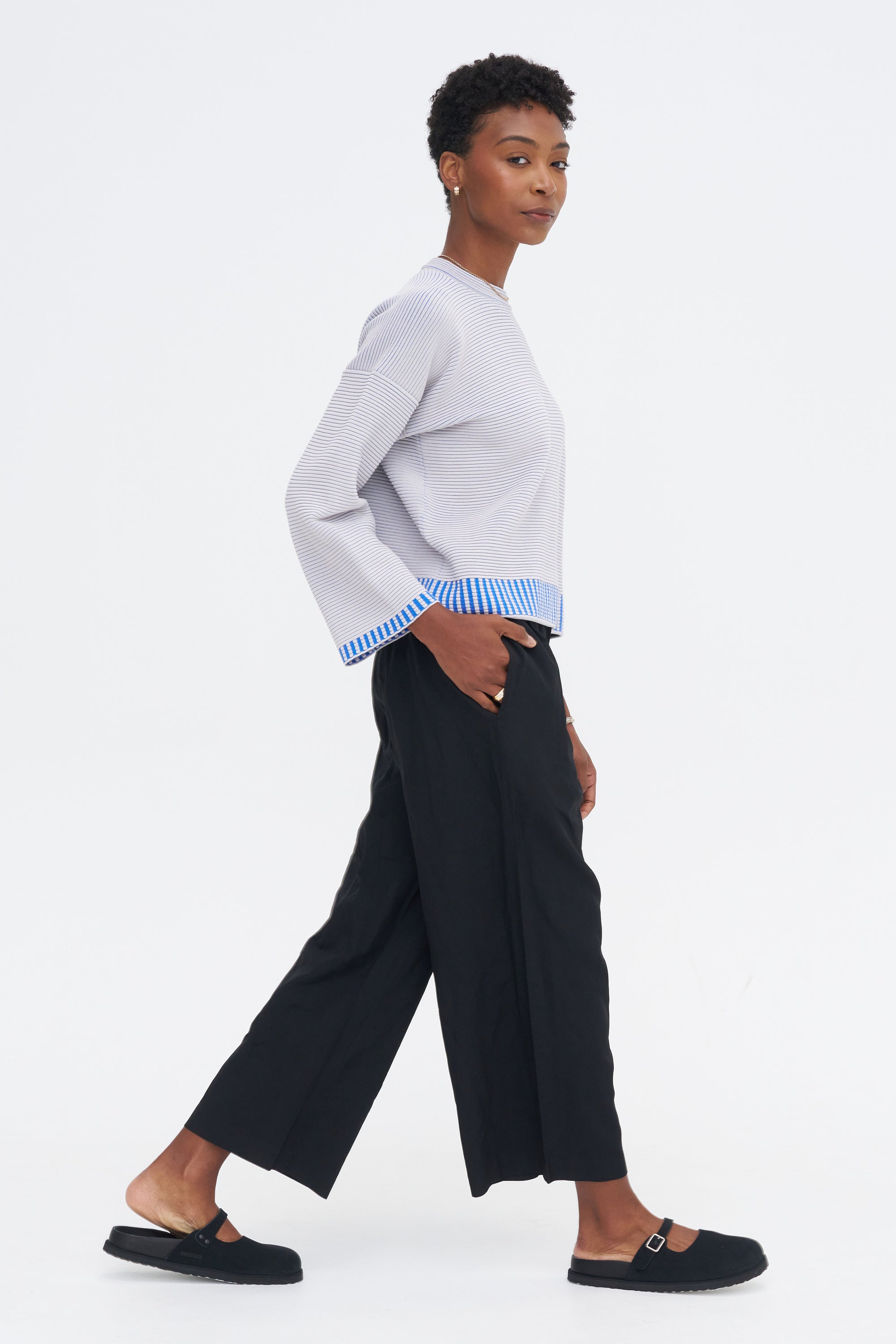 Wide Leg Pants, Black