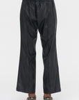 Faux Leather Pants, Black