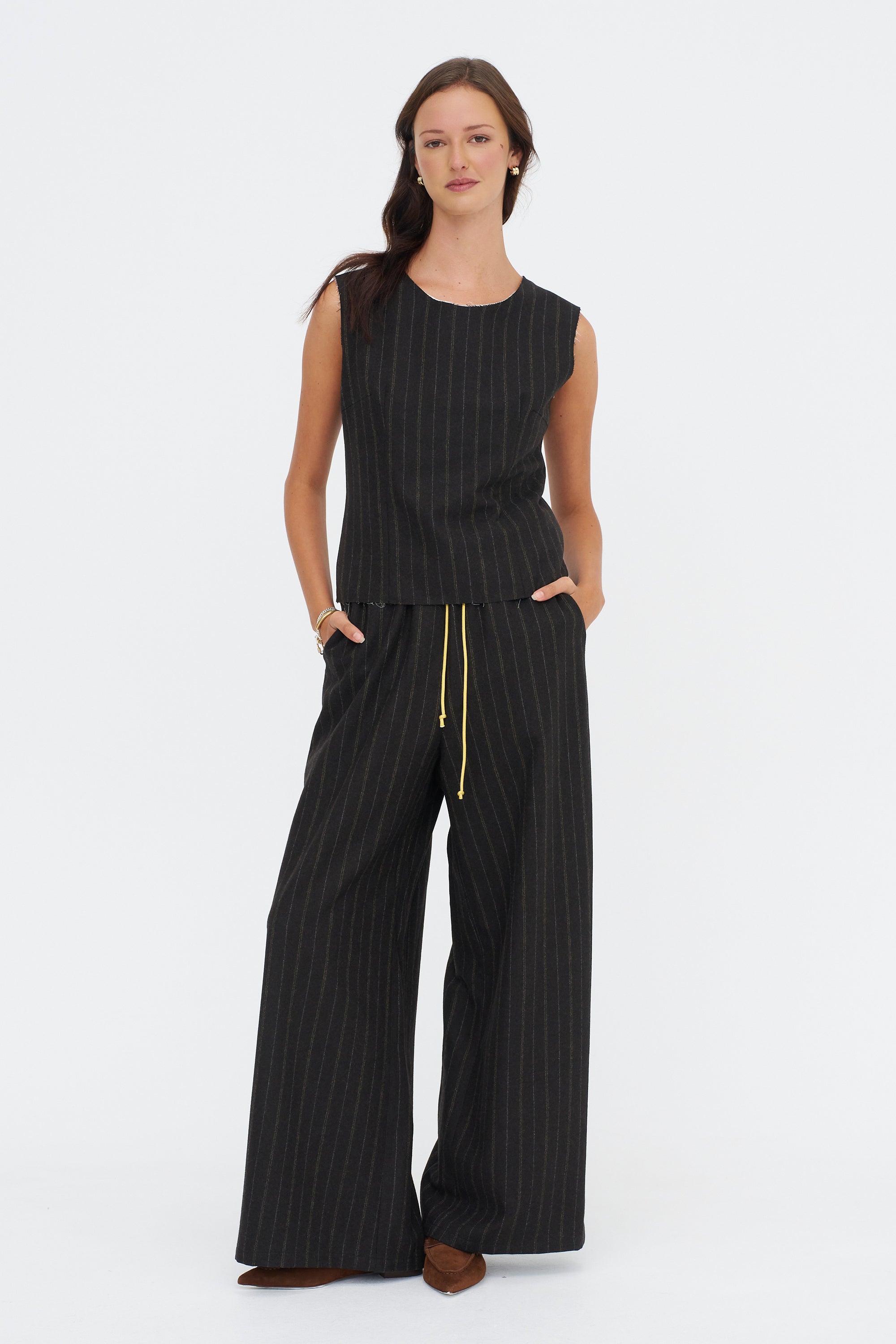 Little Top, Brown &amp; Stripe