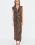 Polkadot Dress, Brown