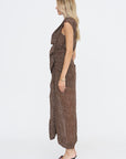 Polkadot Dress, Brown
