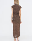 Polkadot Dress, Brown