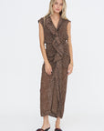 Polkadot Dress, Brown