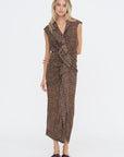Polkadot Dress, Brown