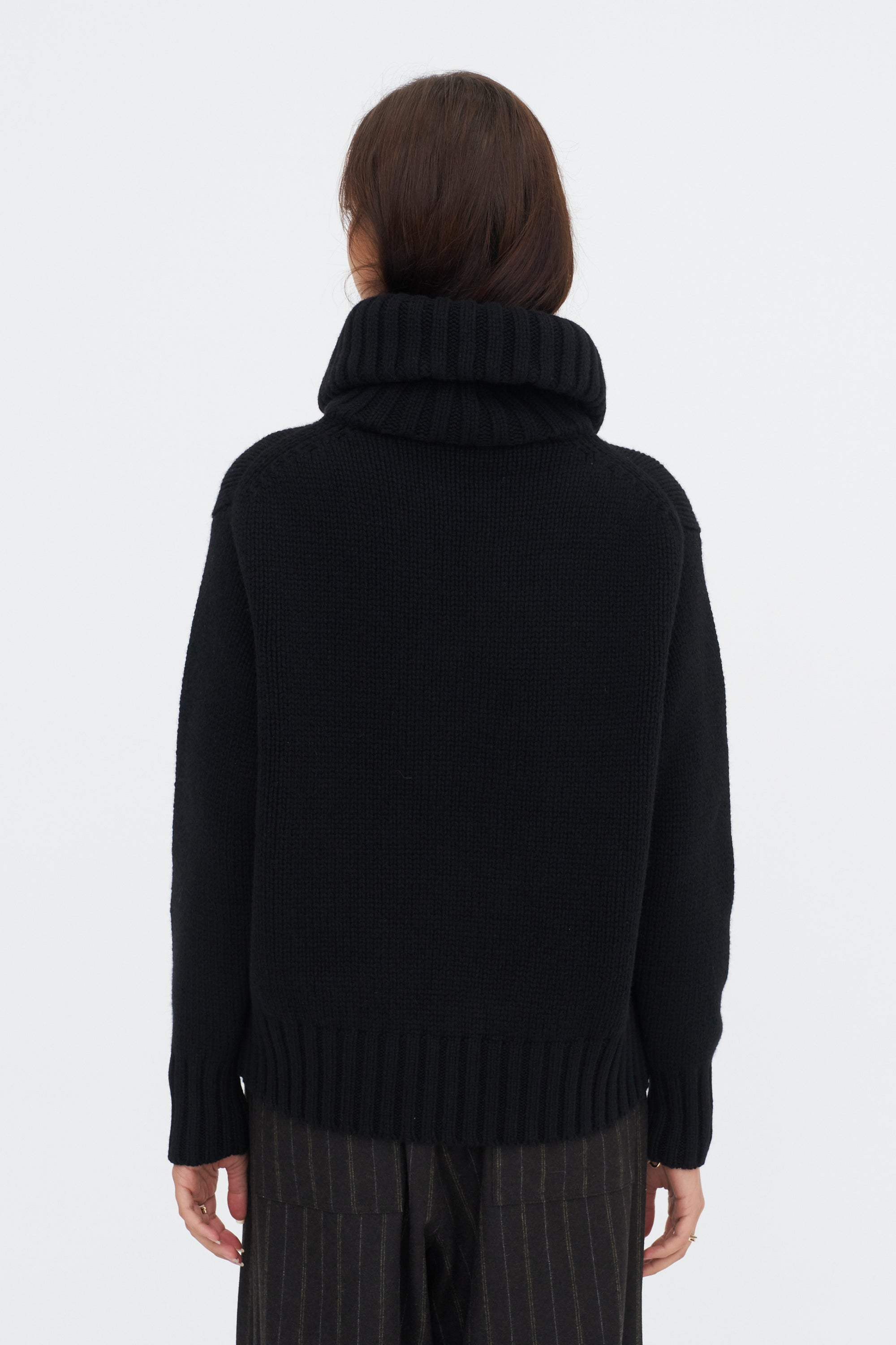 Aspen Tricot Sweater, Black