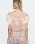 Horizontal Bow Top, Almond