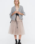 Horizontal Bow Top, Almond