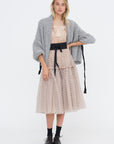 Horizontal Bow Top, Almond