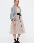 Horizontal Bow Top, Almond
