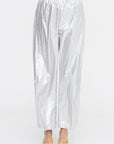 Metallic Nylon Winslow Pant - Short, Silver