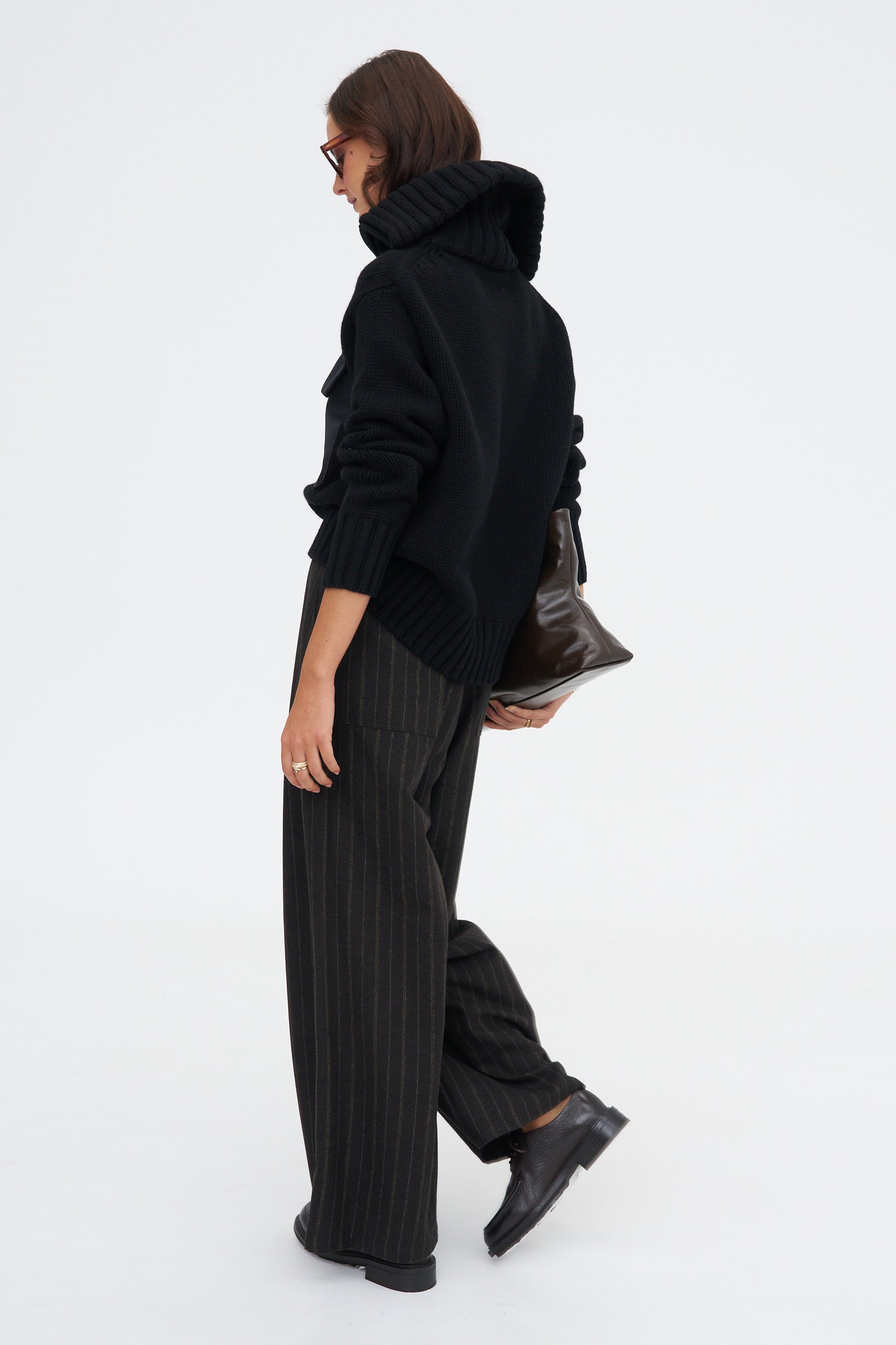 Aspen Tricot Sweater, Black
