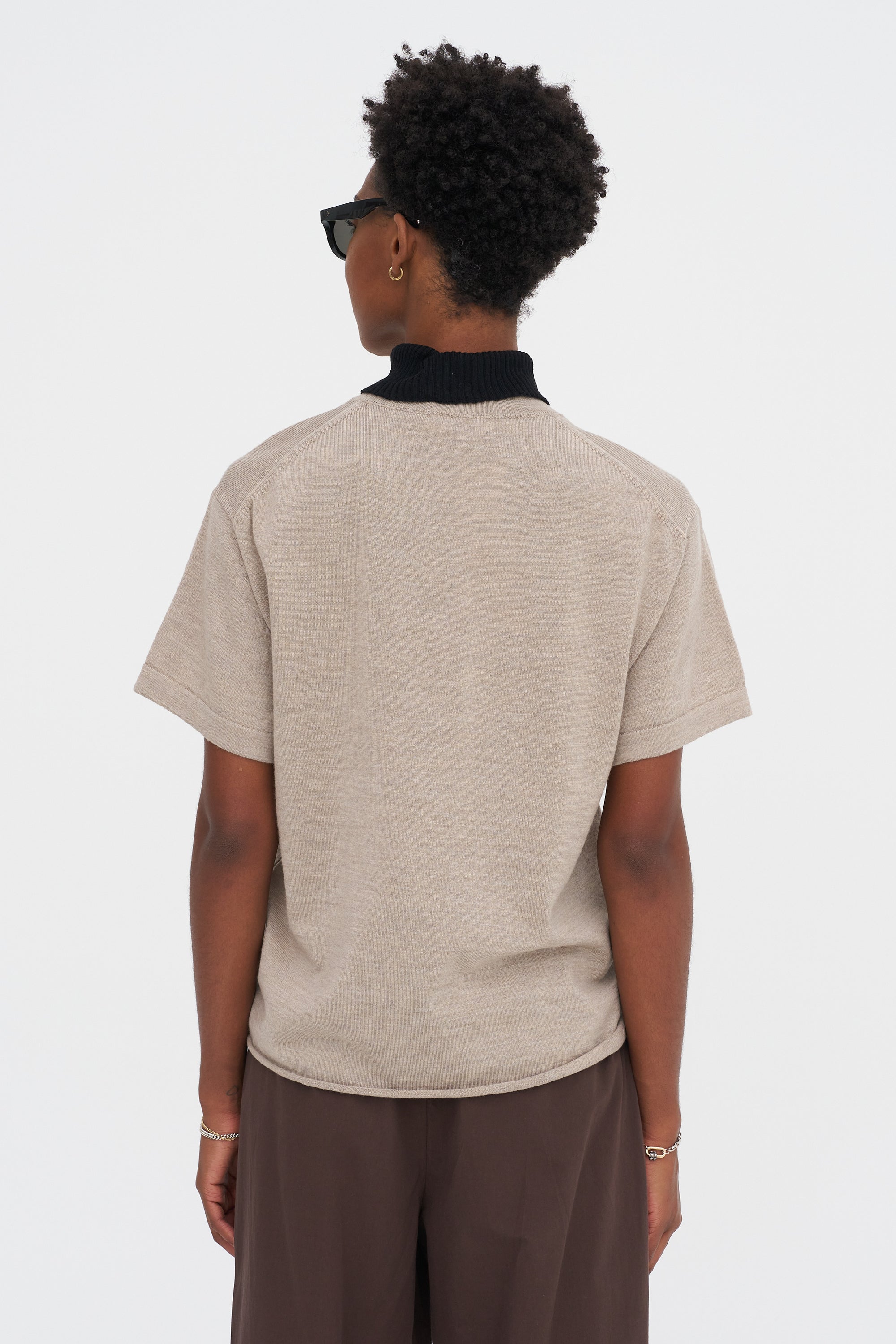 Dickey Knit Turtleneck, Black